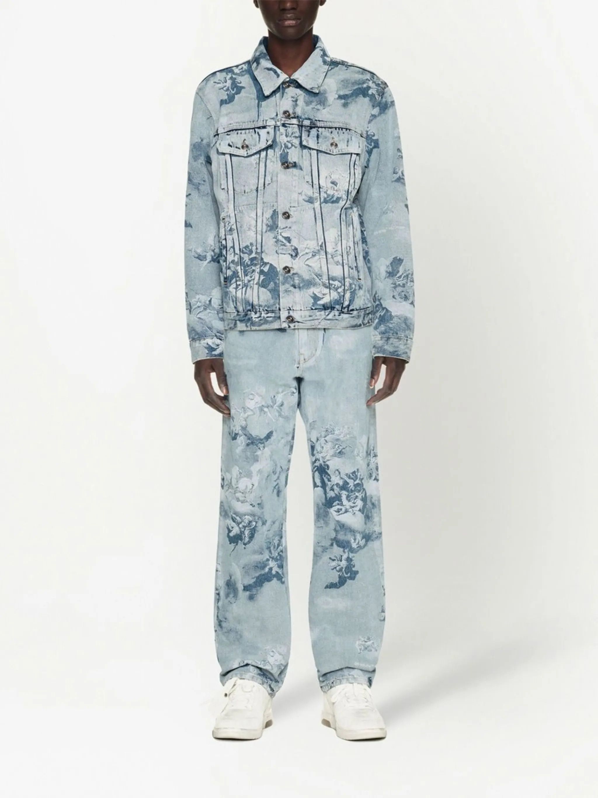 Off-White o1y0225 Denim Jacket in Light Blue Size US S / EU 44-46 / 1 - 5 Thumbnail