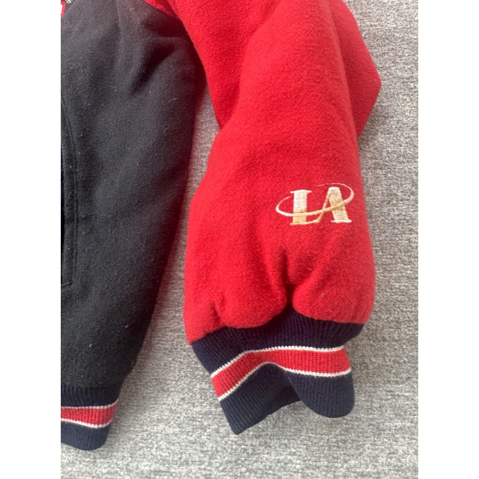 Logo Athletic VINTAGE Chicago Bulls NBA Logo Athletic Jacket Mens XL Black Red Full Zip Size US XL / EU 56 / 4 - 4 Thumbnail