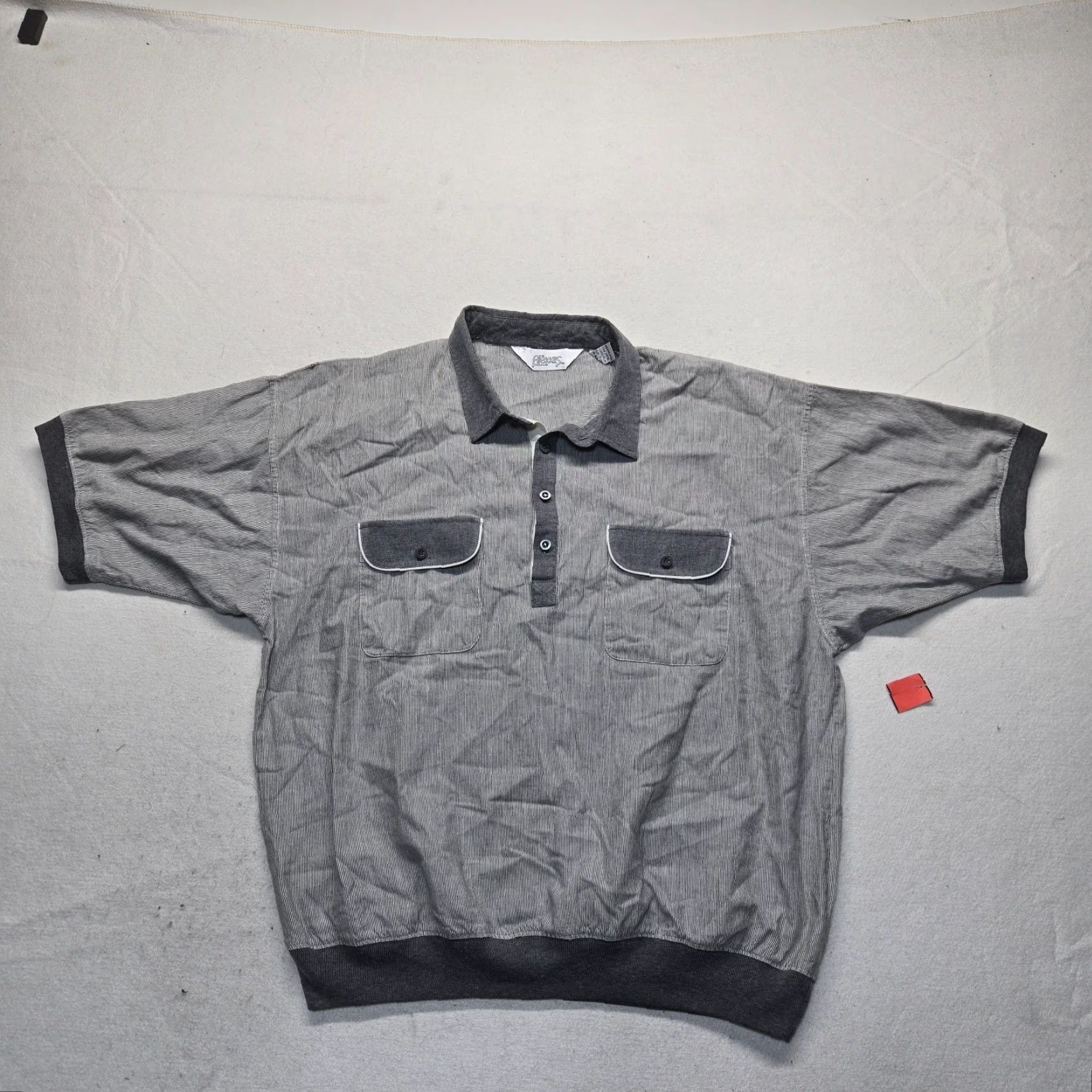 Vintage VINTAGE Alexxus Polo Shirt Men XL Gray Golf Short Sleeve 80s 90s Classic Sports Polo Mens Size US XL / EU 56 / 4 - 2 Thumbnail