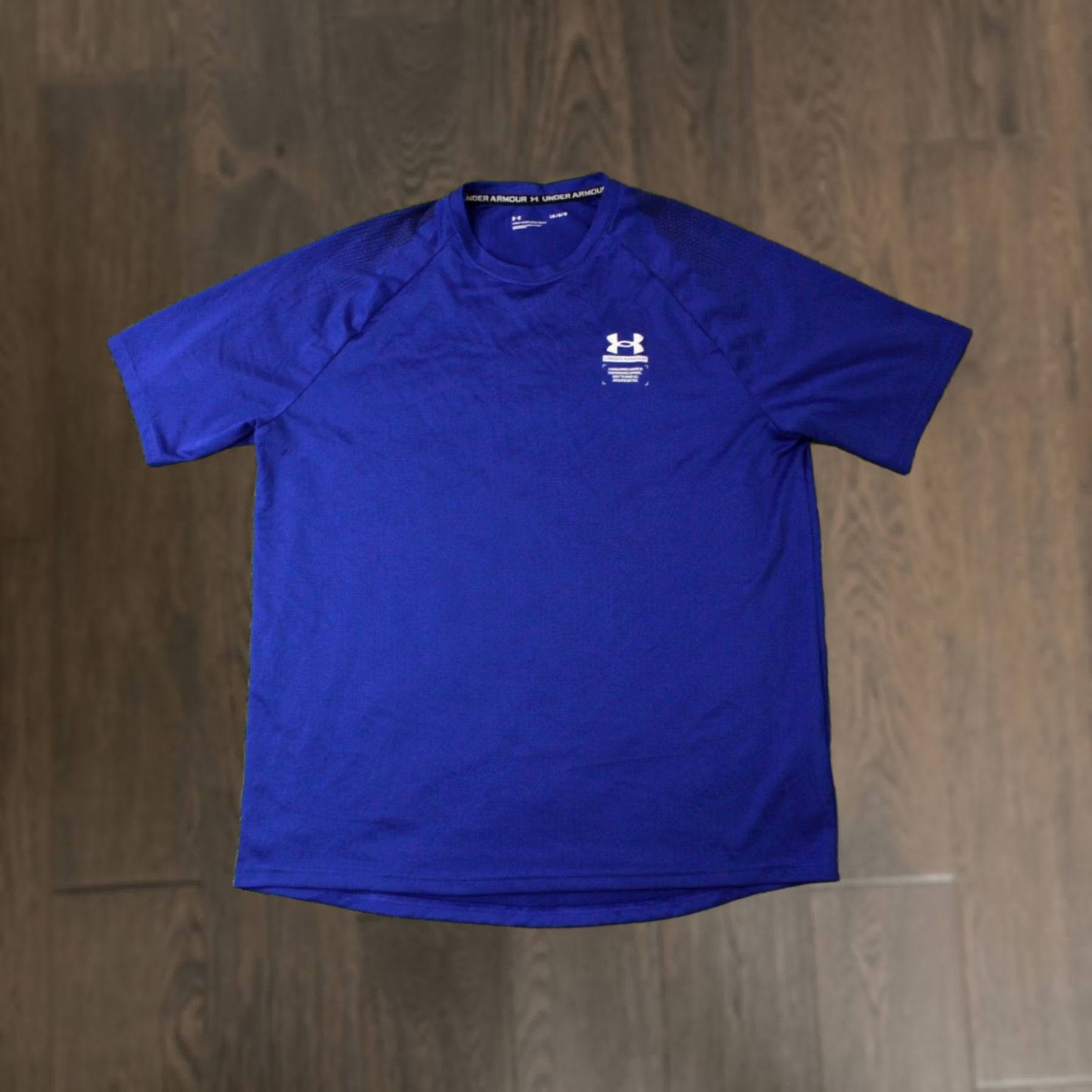 Under Armour Nike Under Armour 2022 Men Training Compression Shirt Jersey Large L Blue Jersey T-Shirt Mens Size US L / EU 52-54 / 3 - 1 Thumbnail
