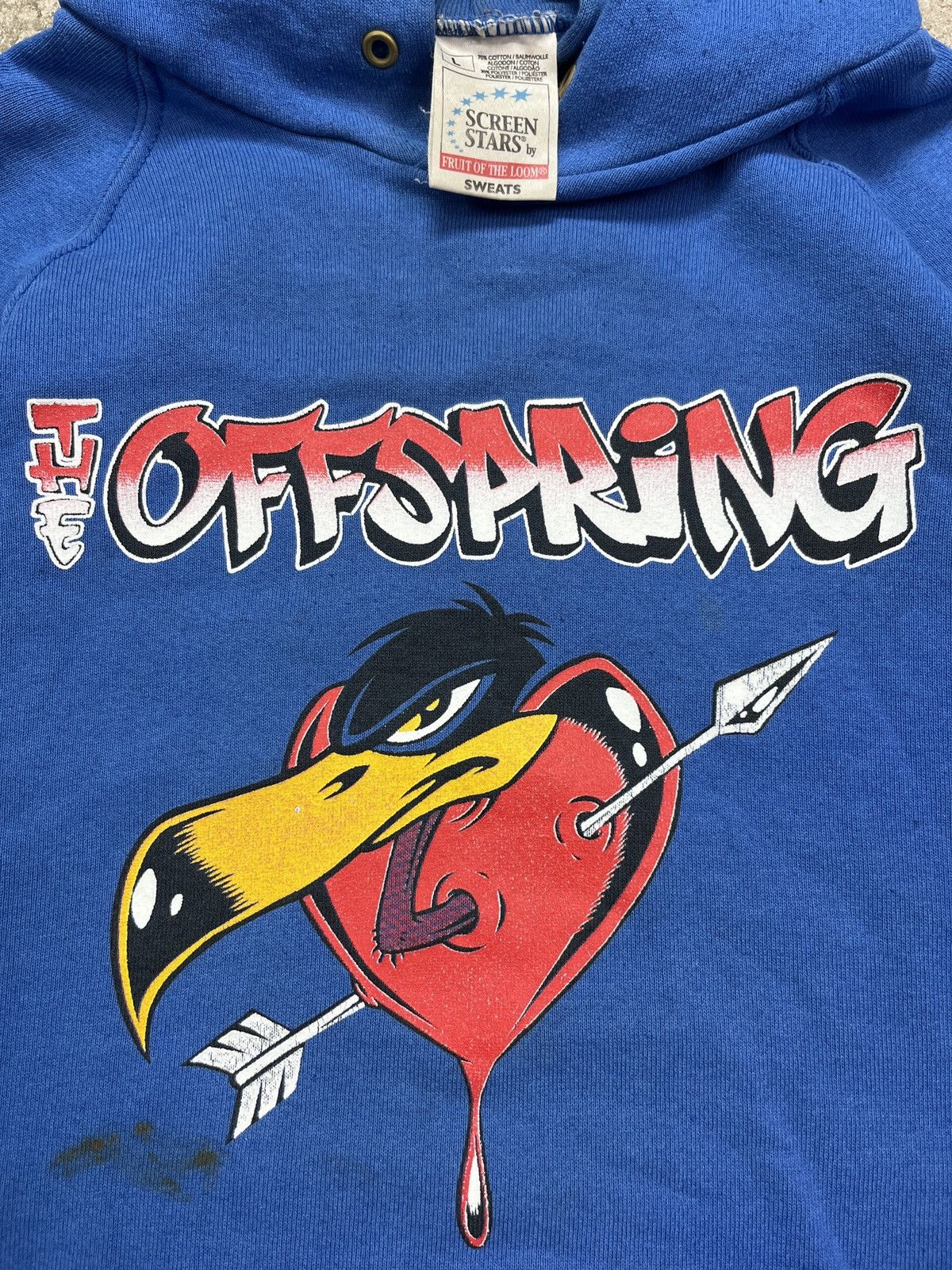 Band Tees 2001 THE OFFSPRING TOUR ARCHIVE FADED HOODIE - LOT № 1294 Size US L / EU 52-54 / 3 - 7 Thumbnail
