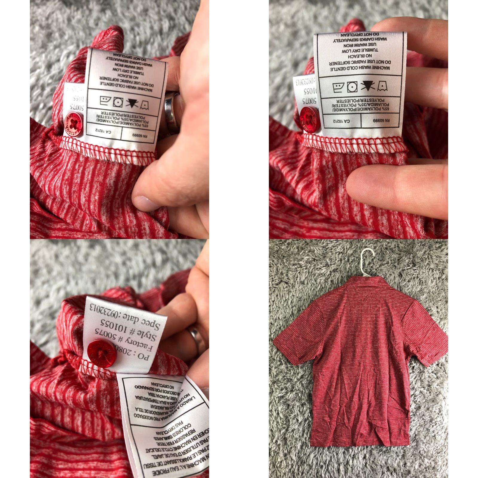 Vintage Antigua Polo Shirt Short Sleeve Mens Small Red Texas Rangers Logo Polo Shirt Men S Red Antigua Polo Shirt Texas Rangers Baseball Size US S / EU 44-46 / 1 - 8 Thumbnail