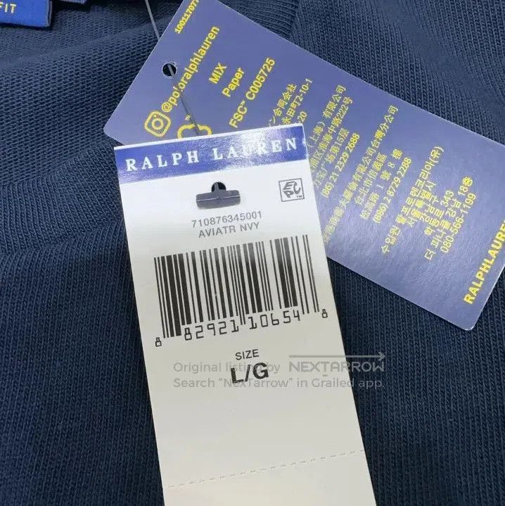 Polo Ralph Lauren Polo Ralph Lauren Embroidered Logo Crew Neck T. Size US L / EU 52-54 / 3 - 5 Thumbnail