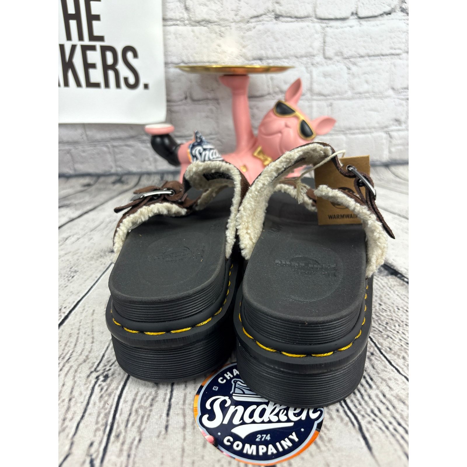 Dr. Martens Dr Martens Myles Platform Sandals Mens 11 Black Brown Size US 11 / EU 44 - 4 Thumbnail