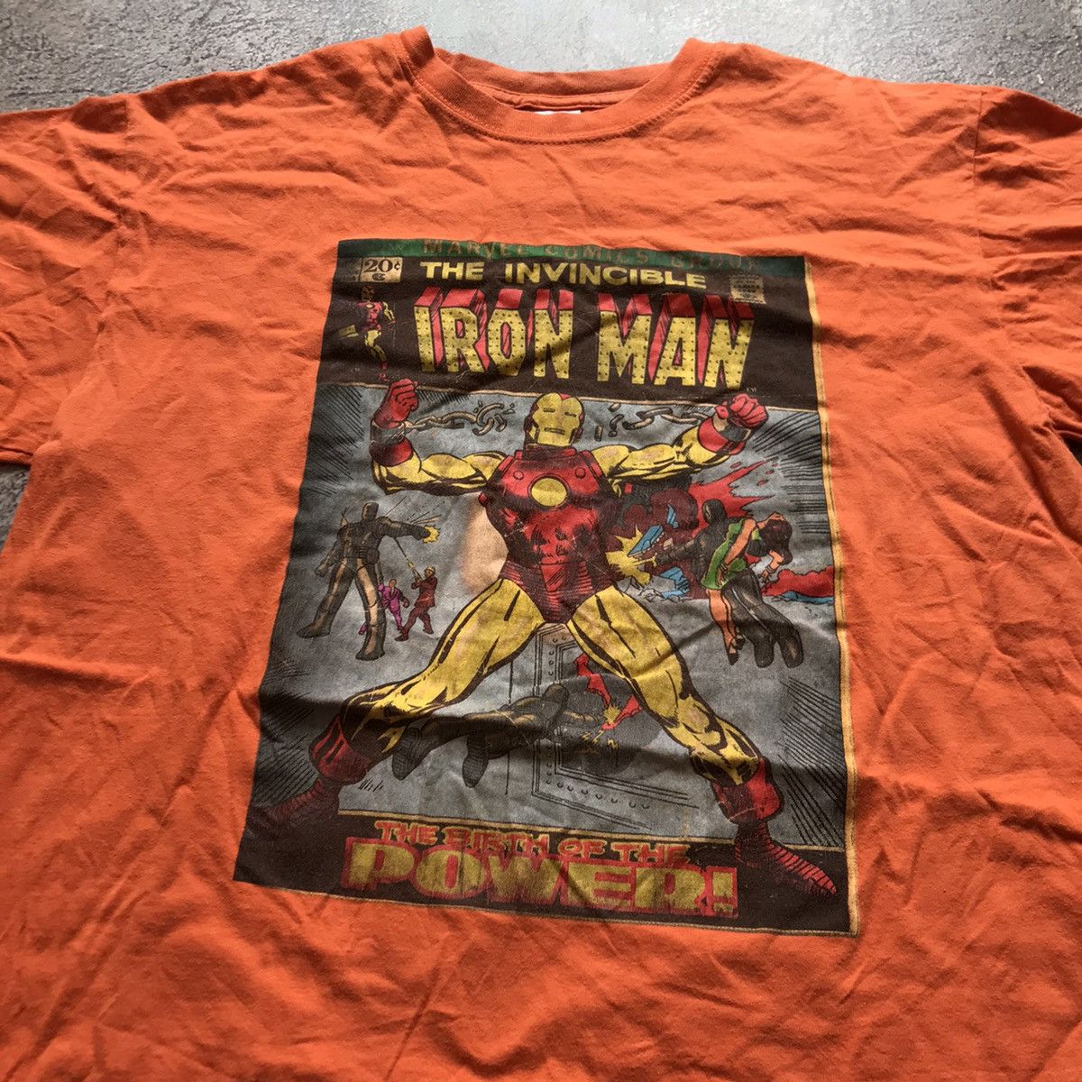 Vintage Vintage 90s Iron Man Marvel Graphic Tee Sun Faded Streetwear Size US M / EU 48-50 / 2 - 3 Thumbnail