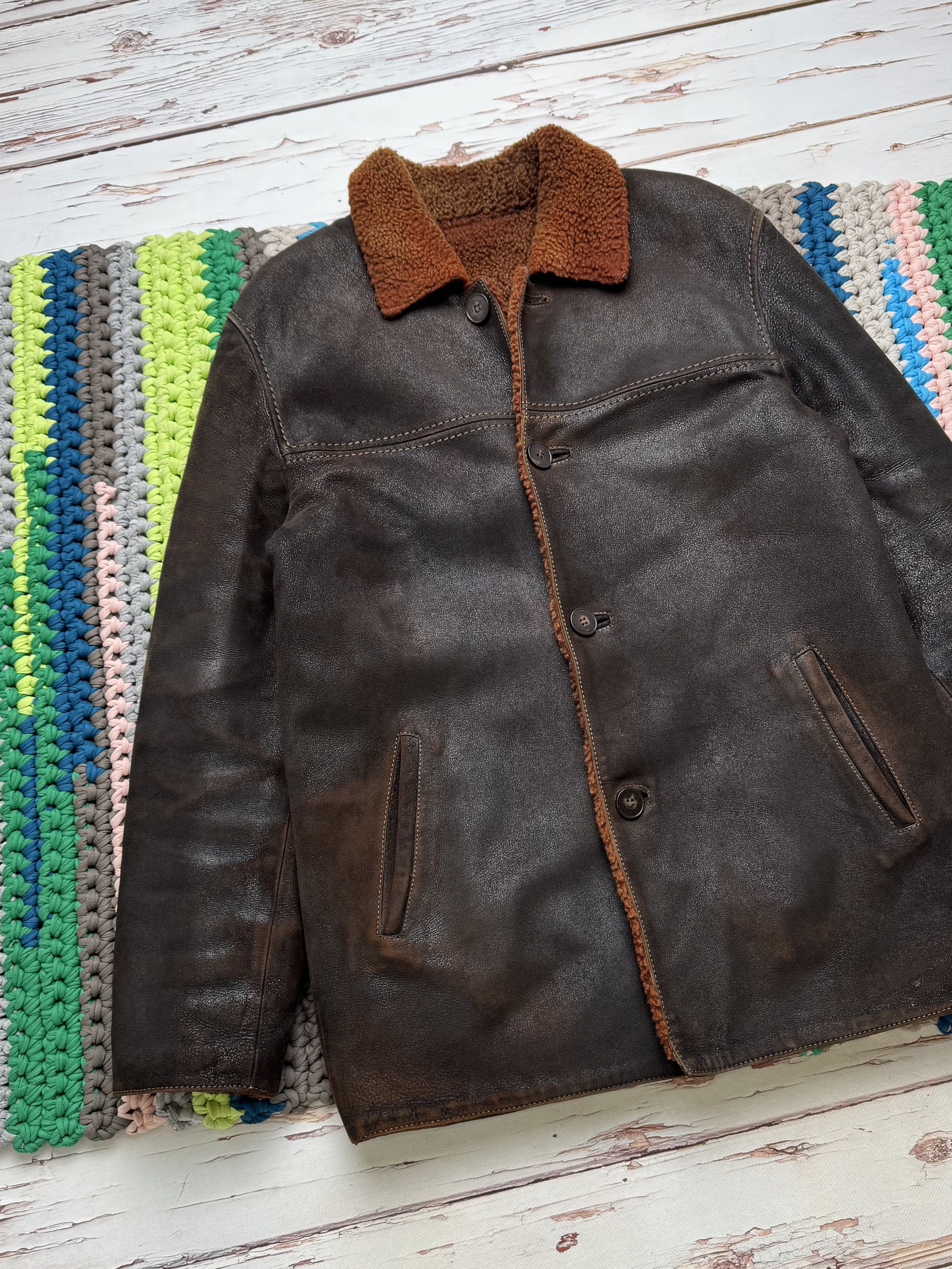 Japanese Brand Vintage Real Sheepskin Coat (ET1)(D15) Size US S / EU 44-46 / 1 - 2 Thumbnail