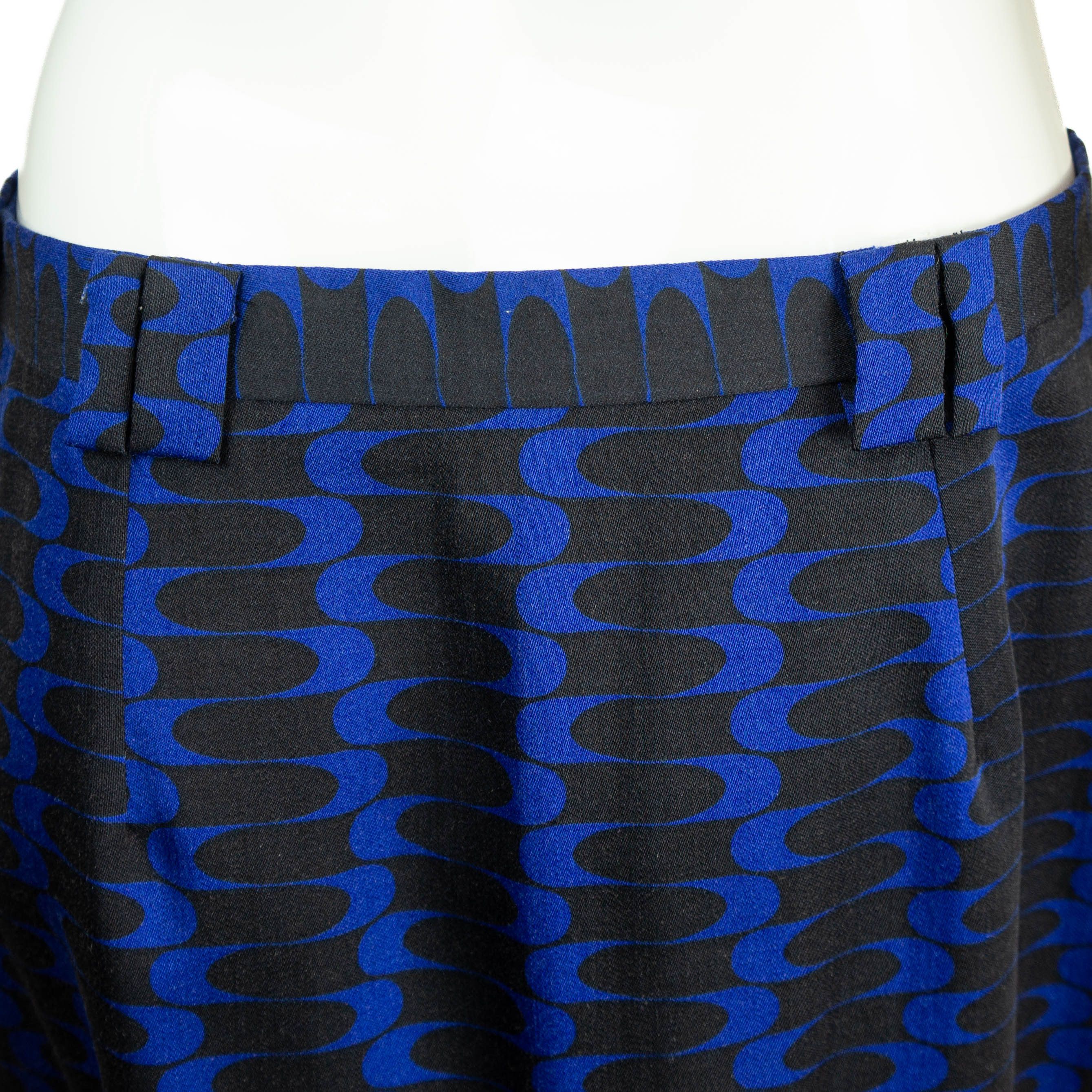 Versace × Versace Jeans Couture × Vintage VERSACE Jeans Couture Abstract Blue Skirt Suit Vintage 00s Size S / US 4 / IT 40 - 11 Thumbnail