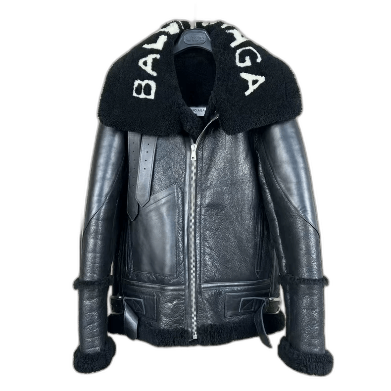 Balenciaga Balenciaga Shearling Collar Leather Jacket-2507 Size US M / EU 48-50 / 2 - 1 Thumbnail