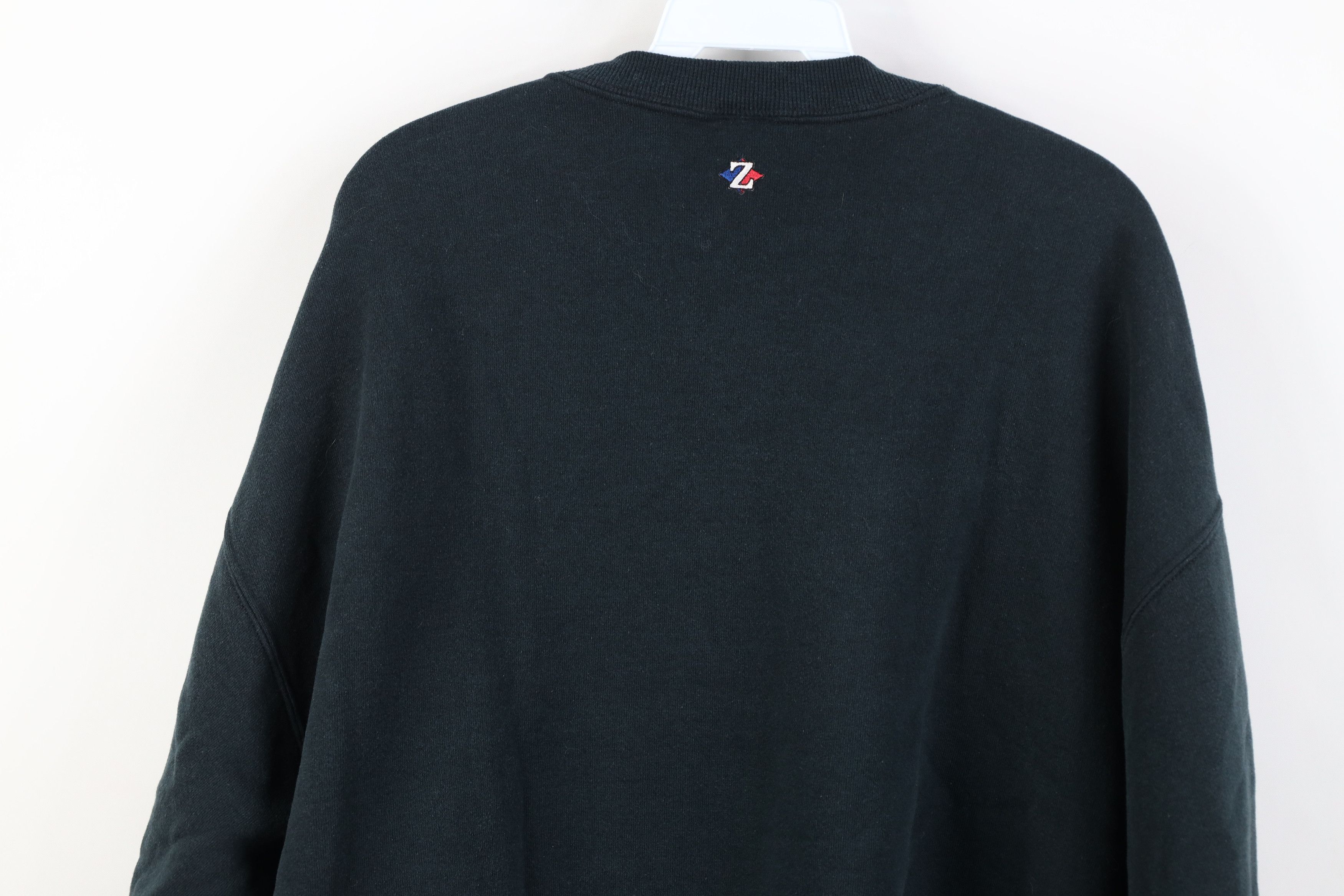 Vintage Vintage 90s Streetwear Heavy Crewneck Sweatshirt Black USA Size US XL / EU 56 / 4 - 12 Thumbnail