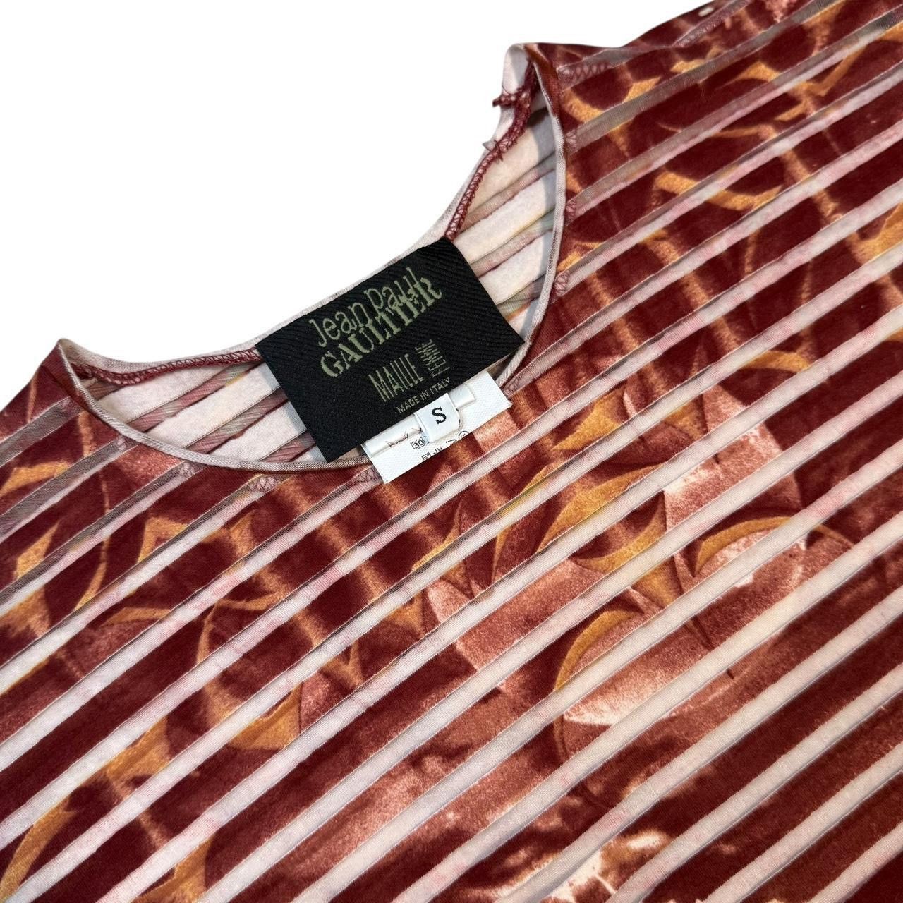 Jean Paul Gaultier Jean Paul Gaultier Gargoyle Red Longsleeve T-Shirt SS2001 Size US XXS / EU 40 - 4 Thumbnail