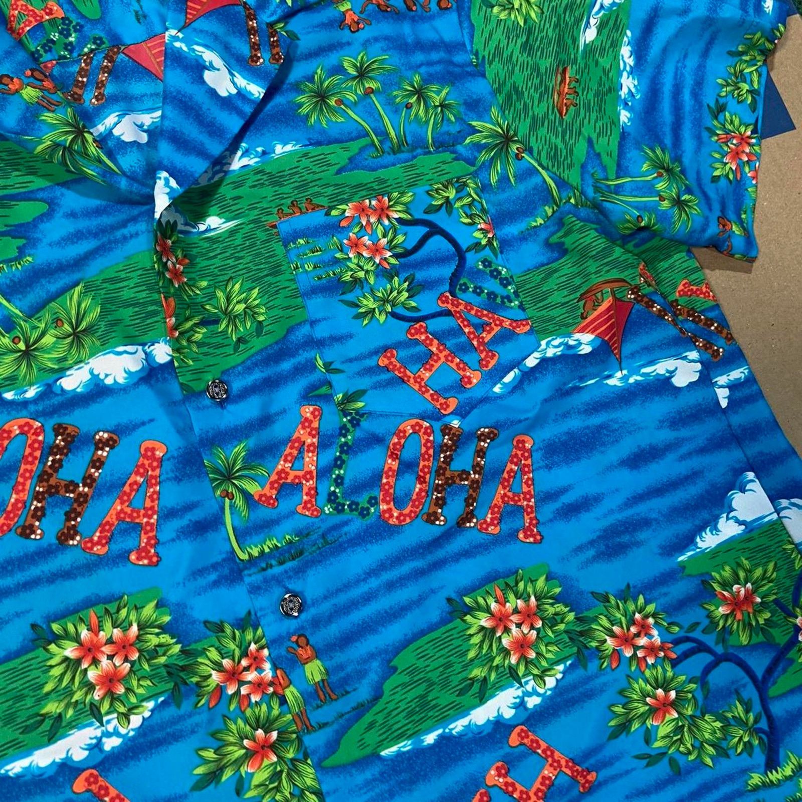 Hanes 80s Hawaiian button up Size US XL / EU 56 / 4 - 3 Thumbnail