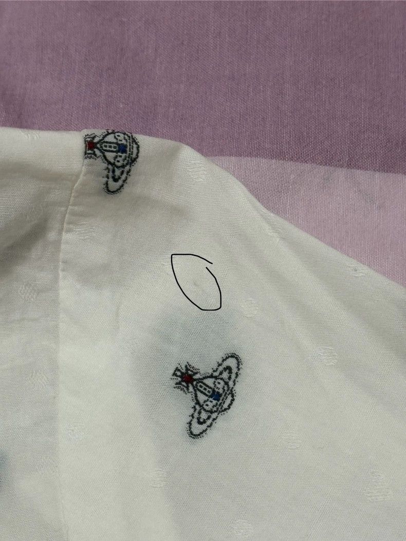 Vivienne Westwood Vivienne Westwood Red butterfly button shirt Saturn embroi Size M / US 6-8 / IT 42-44 - 6 Thumbnail