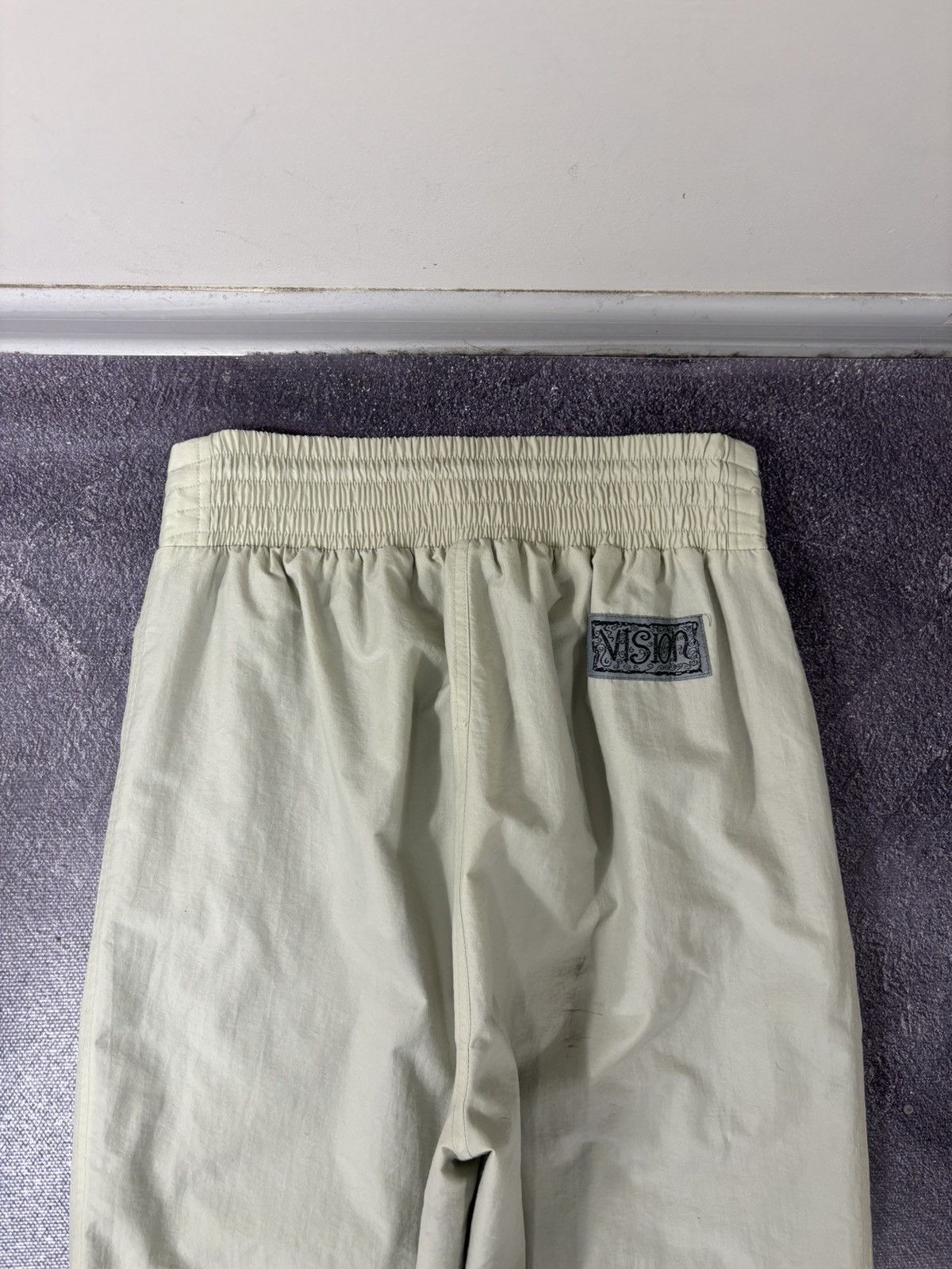 Japanese Brand Vintage Vision Y2K Beige Japanese Hype Baggy Nylon Pants Size US 34 / EU 50 - 20 Thumbnail