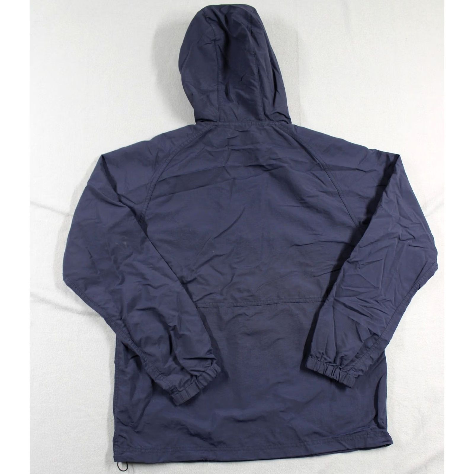Vintage LL Bean Jacket Mens Small Navy Blue Hooded Nylon Pullover Windbreaker Outdoors Size US S / EU 44-46 / 1 - 8 Thumbnail