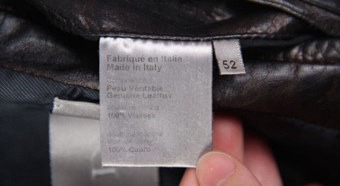Dior Dior Homme 2009 Leather Zip Up Pocket Detail Jacket Biker Size US L / EU 52-54 / 3 - 6 Thumbnail