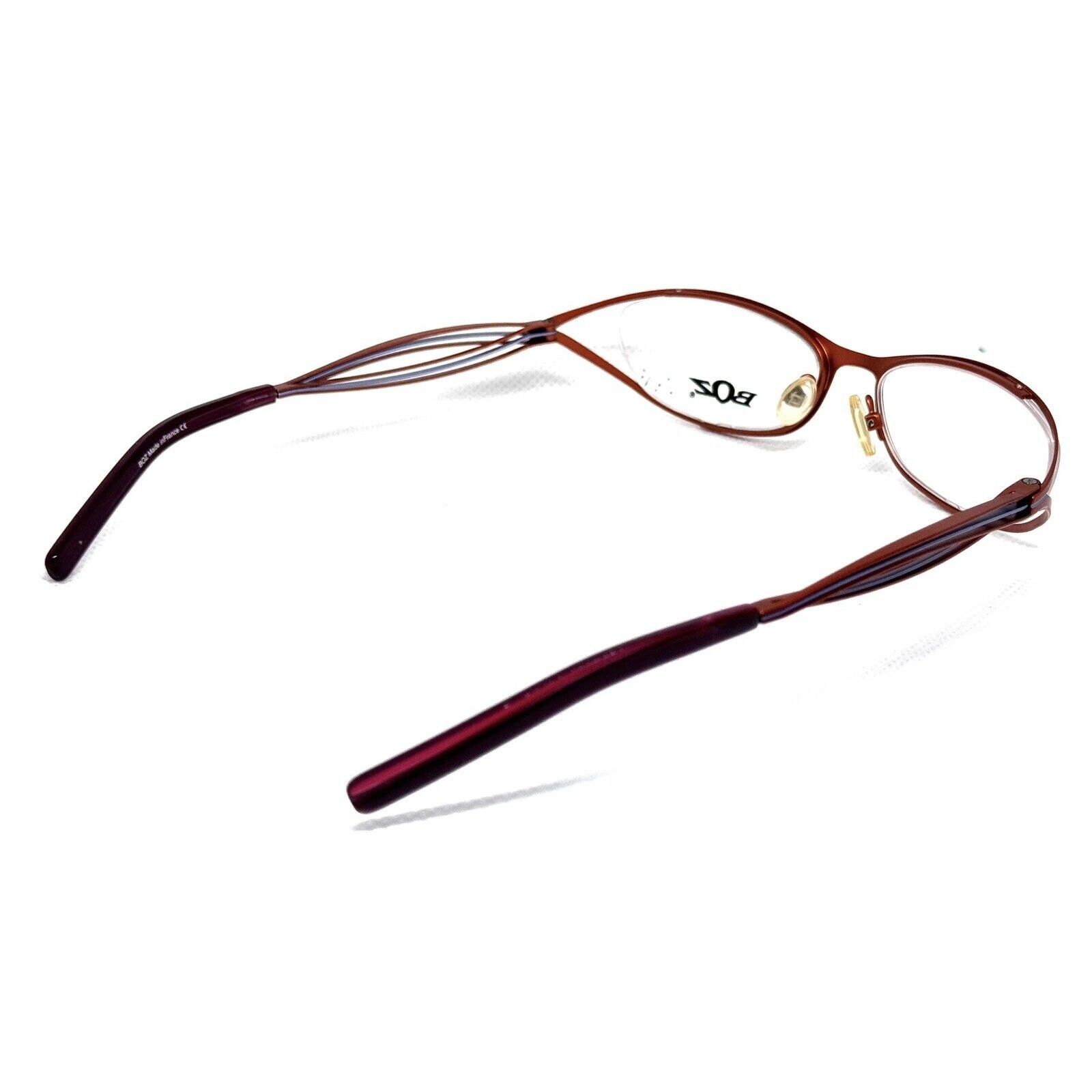 J.F. REY BOZ NICELY 6070 ORANGE BROWN EYEGLASSES FRAMES 52.5 16.5 Size ONE SIZE - 7 Thumbnail