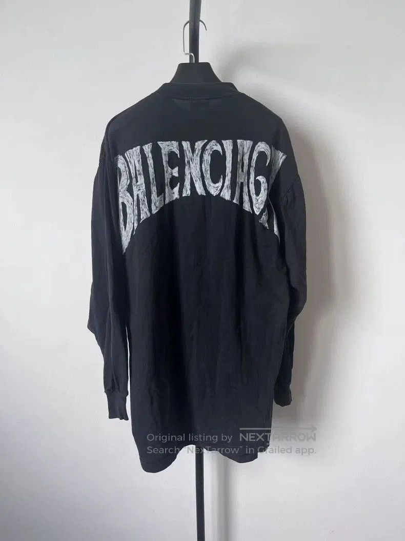 Balenciaga Balenciaga Letter Print Long Sleeve T. Size US M / EU 48-50 / 2 - 1 Thumbnail