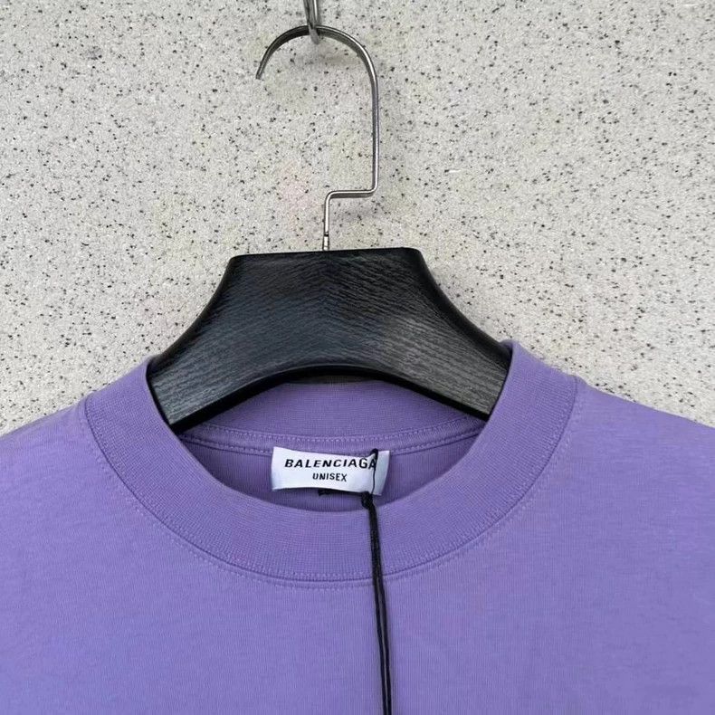 Balenciaga Balenciaga New purple double hook small logo short sleeve Size US XS / EU 42 / 0 - 2 Thumbnail