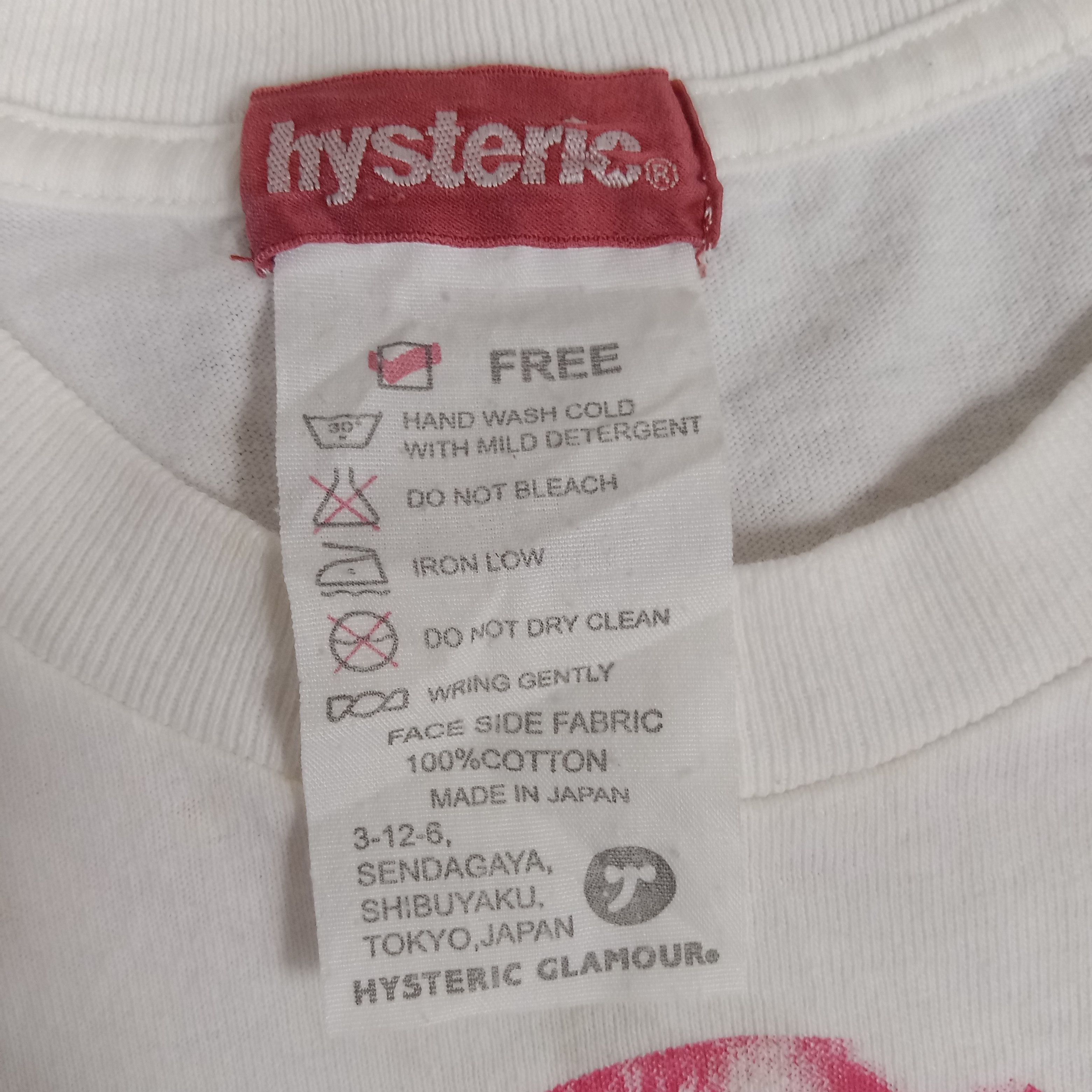 Hysteric Glamour × Japanese Brand × Vintage Hysteric Glamour Japanese Brand Vintage Tshirt Size S / US 4 / IT 40 - 7 Thumbnail