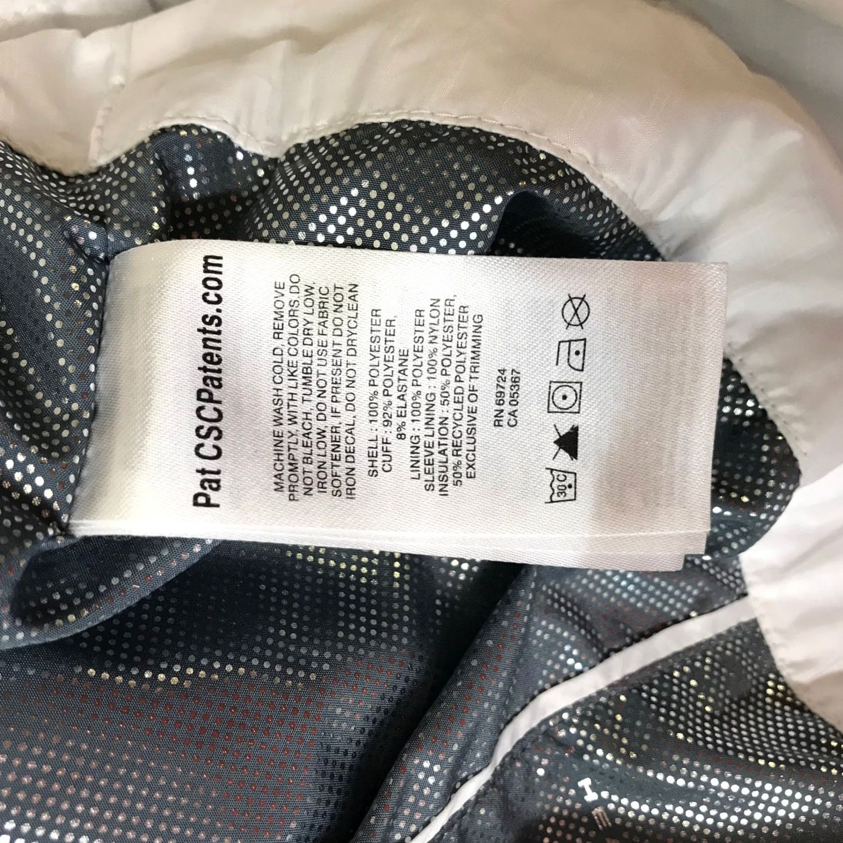 Vintage Columbia Puffer Jacket Womens Medium White Omni-Heat Quilted Full Zip Thermal Jacket Size M / US 6-8 / IT 42-44 - 8 Thumbnail