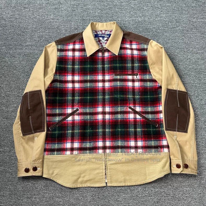 Junya Watanabe Junya Watanabe Plaid Patchwork Jacket Shirt Size US XS / EU 42 / 0 - 1 Thumbnail