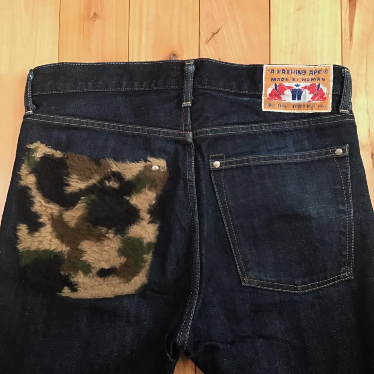 Bape BAPE 1st camo fleece pocket denim pants APE ★size S Size US 30 / EU 46 - 3 Thumbnail