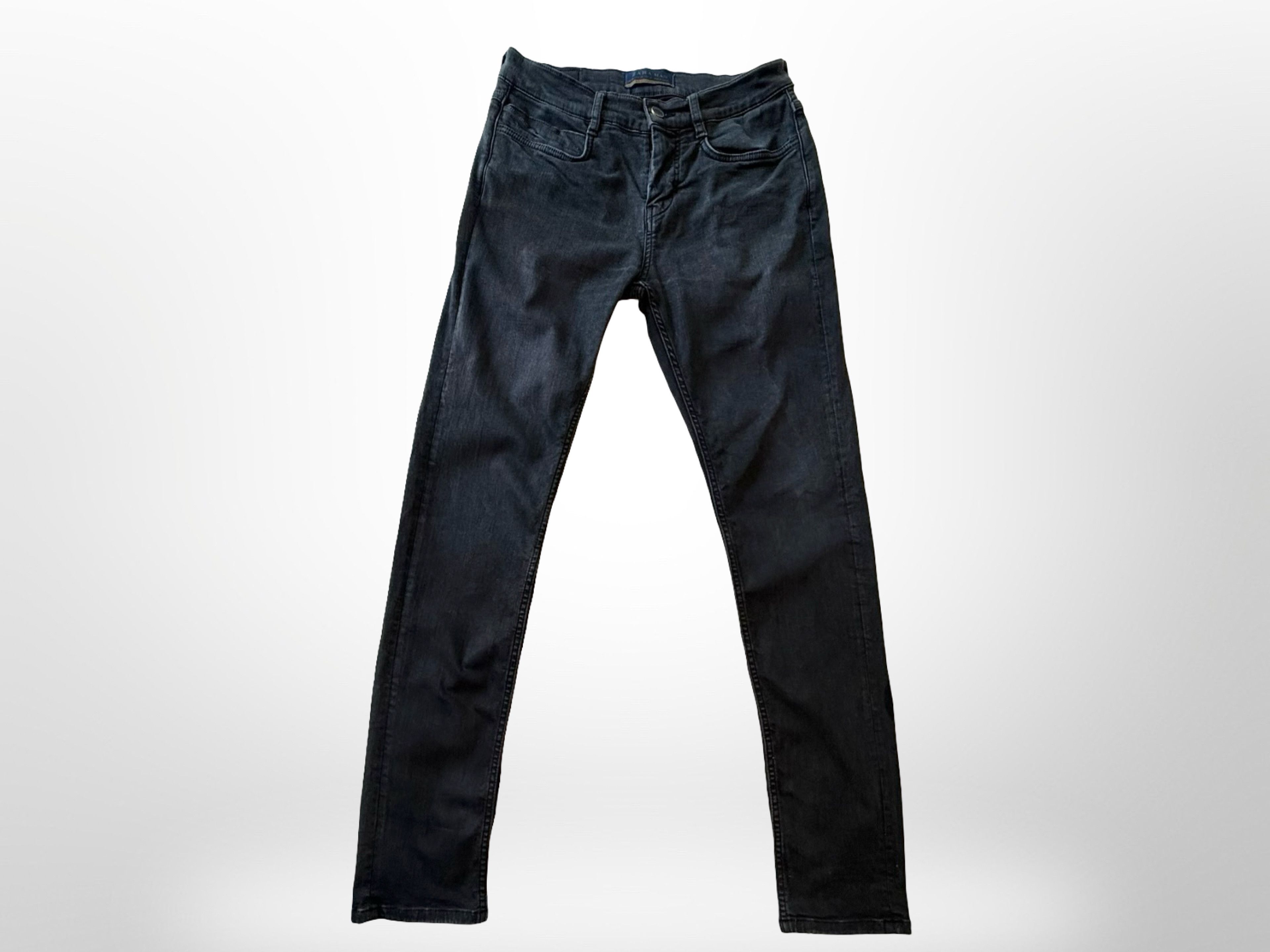 Zara Zara Black Skinny Jeans with Premium Wash Size US 29 - 2 Thumbnail