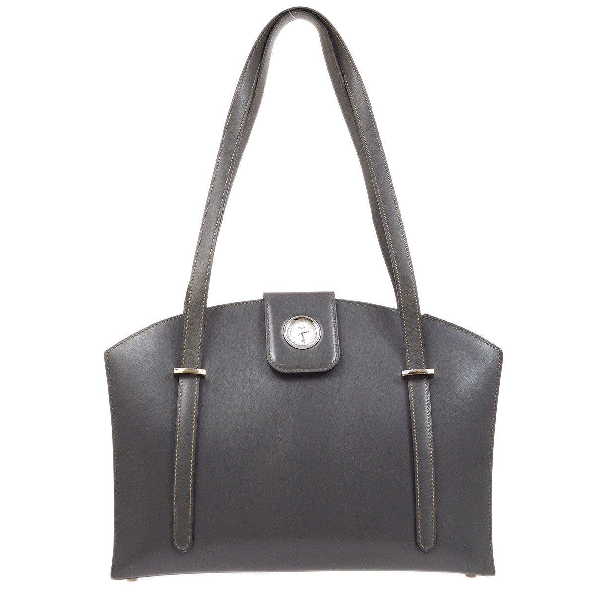 image of Hermes 1999 Lin Box Calf Gray 96171 in Black, Women's