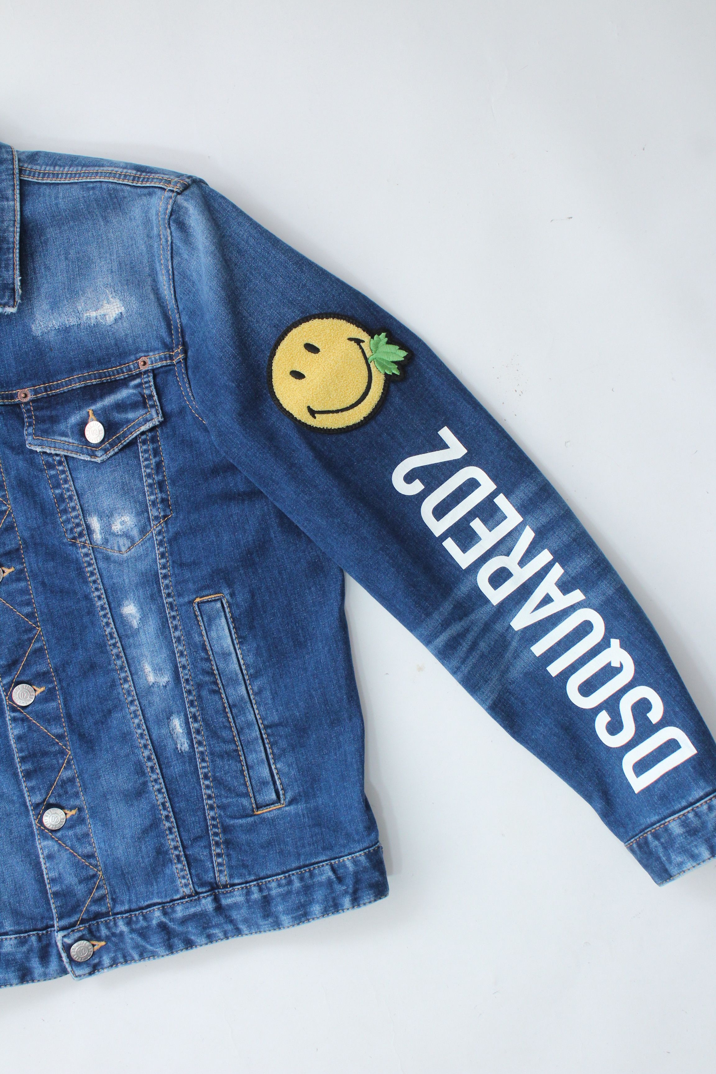 Dsquared2 Dsquared2 Smiley One Life One Planet Denim Jacket 46 S $1.2k Size US S / EU 44-46 / 1 - 11 Thumbnail