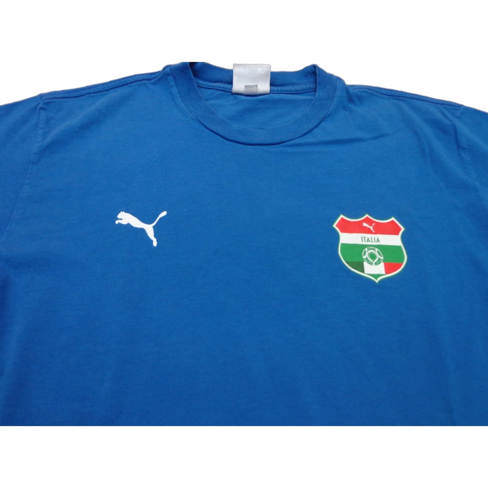 Puma PUMA ITALIA CALCIO SOCCER FUTBOL BLUE T-SHIRT M PUMA Men Short Sleeve Size M Blue Sports VS Flaw Size US M / EU 48-50 / 2 - 1 Thumbnail