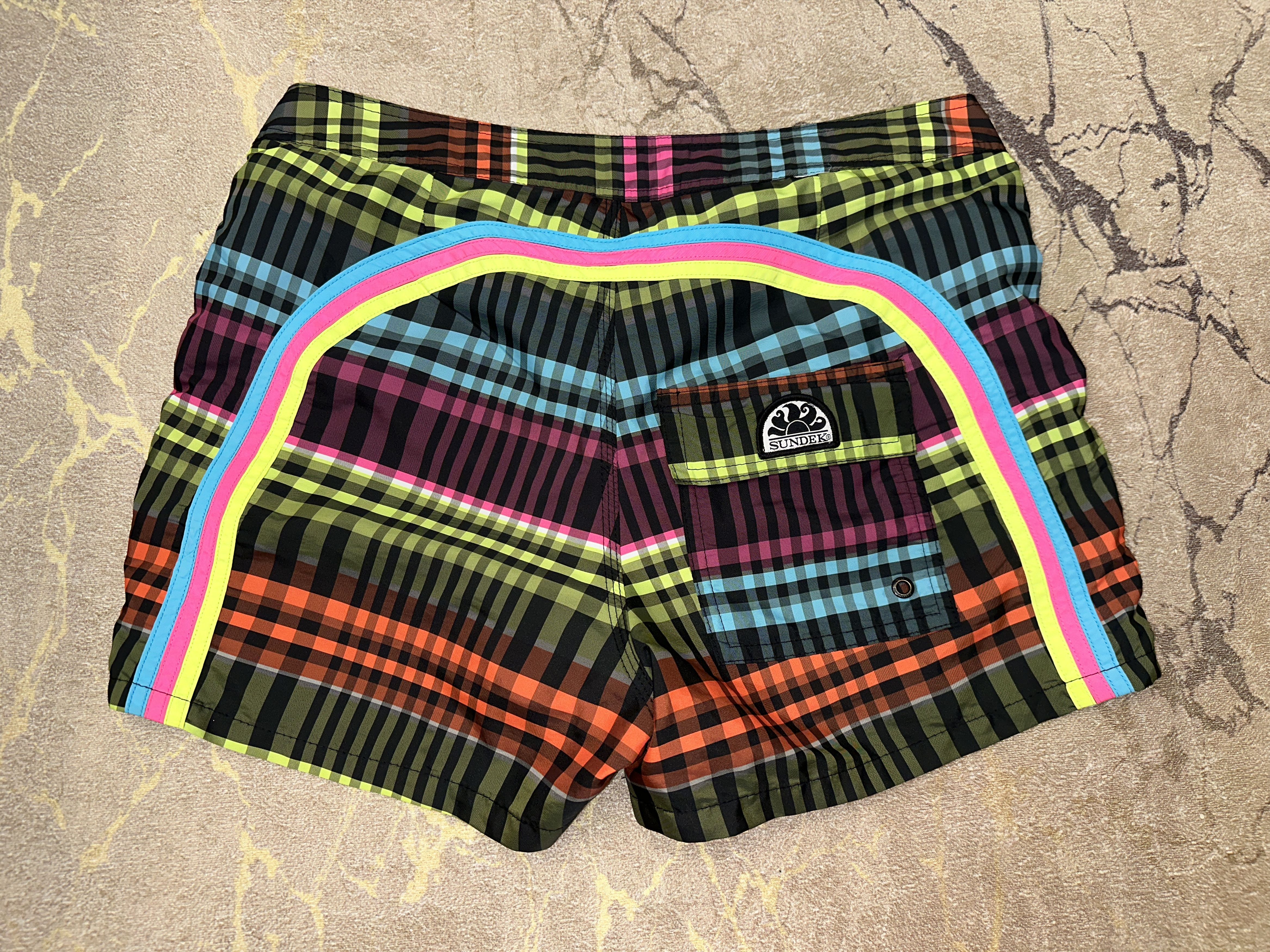 Sundek Tartan Sundek 32 Check Beach Shorts Trunks Bath Size 32 S M Size US 32 / EU 48 - 3 Thumbnail