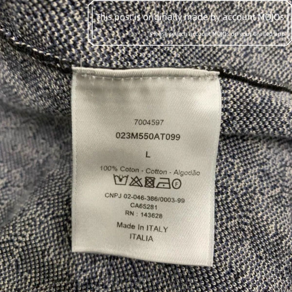 Dior Sz L Dior Monogram Logo Shirt Jacket mojos105752626 Size US L / EU 52-54 / 3 - 4 Thumbnail