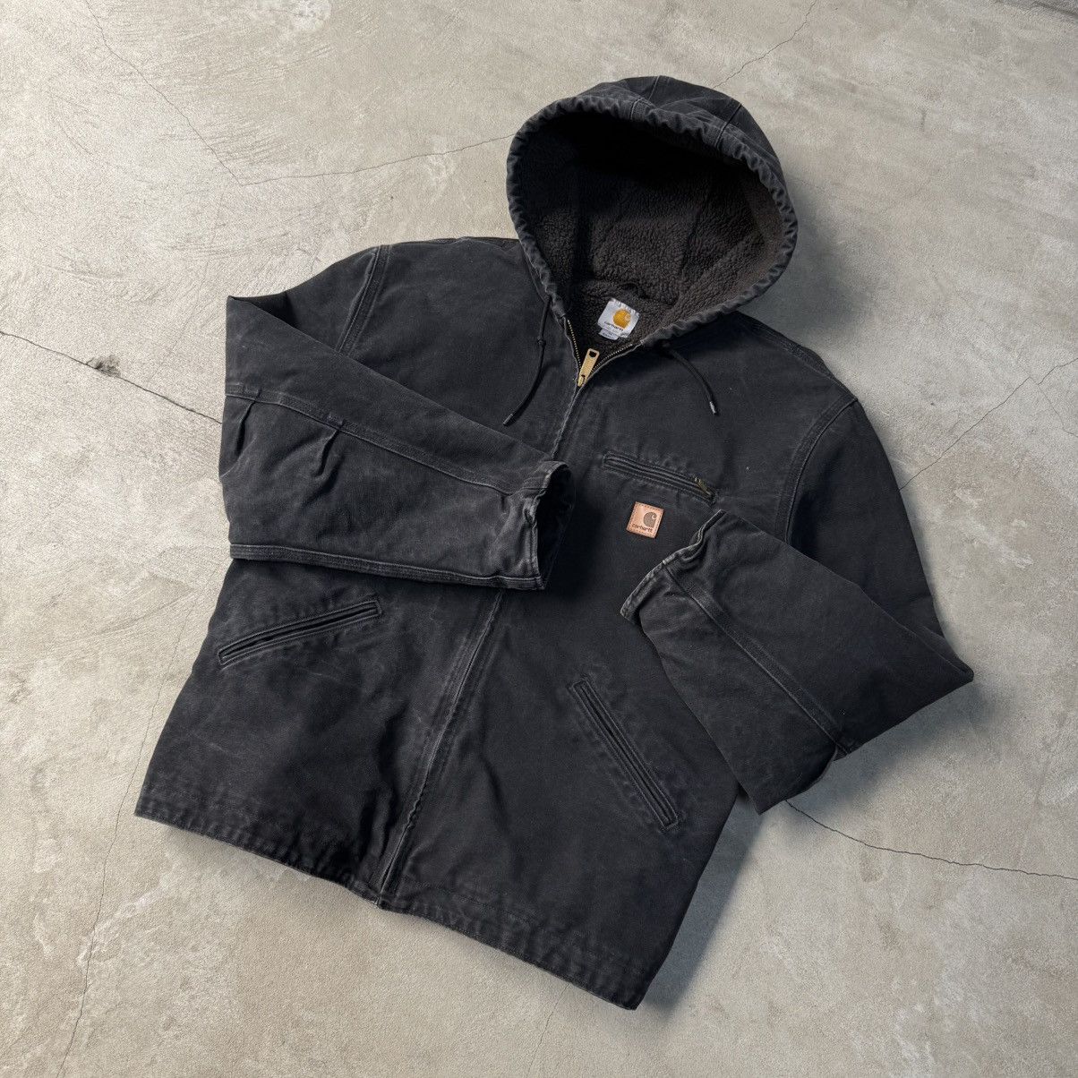 Carhartt Carhartt Black Sierra Jacket J141 BLK Size US XL / EU 56 / 4 - 4 Thumbnail