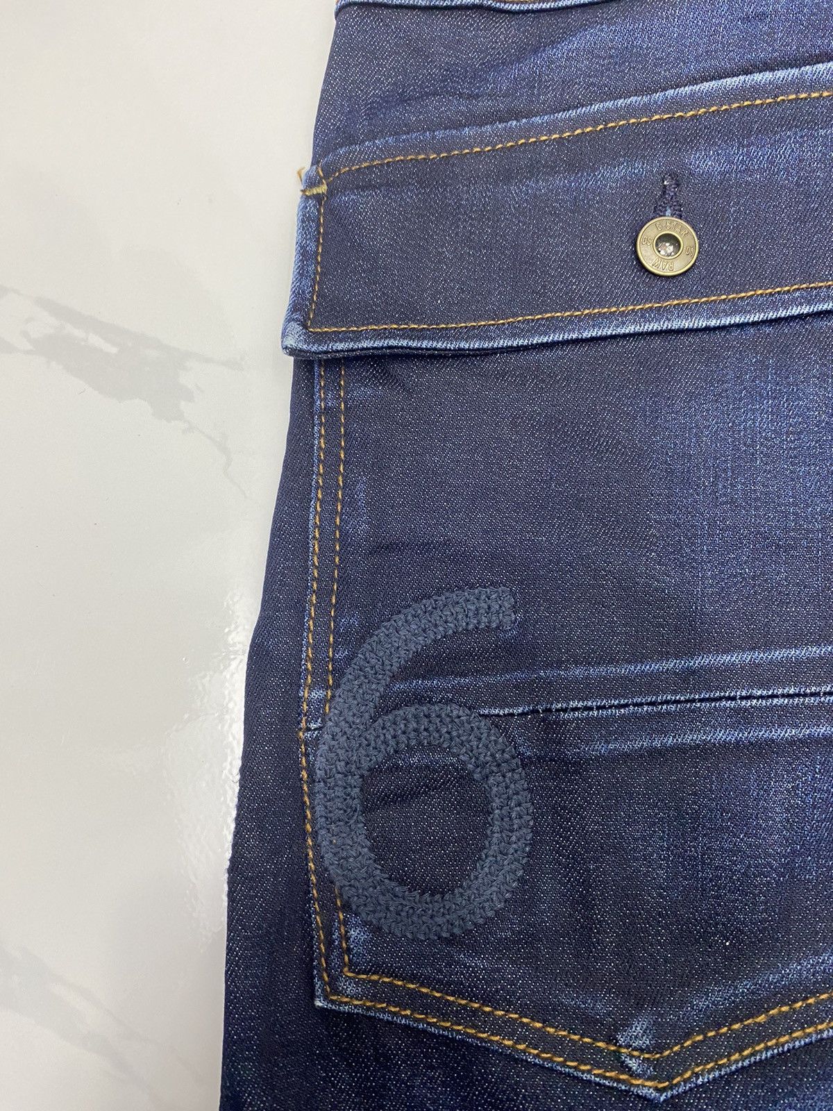 Hysteric Glamour G-STAR RAW 3D STRAIGHT MULTI POCKET DISTRESSED DENIM JEANS Size US 34 / EU 50 - 10 Thumbnail