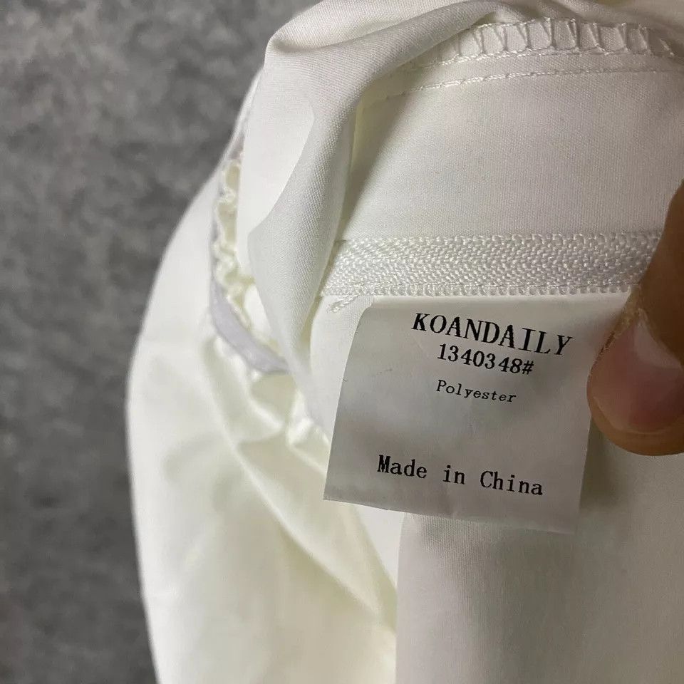 Other Koandaily Blouse XL Women's NWT White One Sleeve Polyester Size XL / US 12-14 / IT 48-50 - 5 Thumbnail