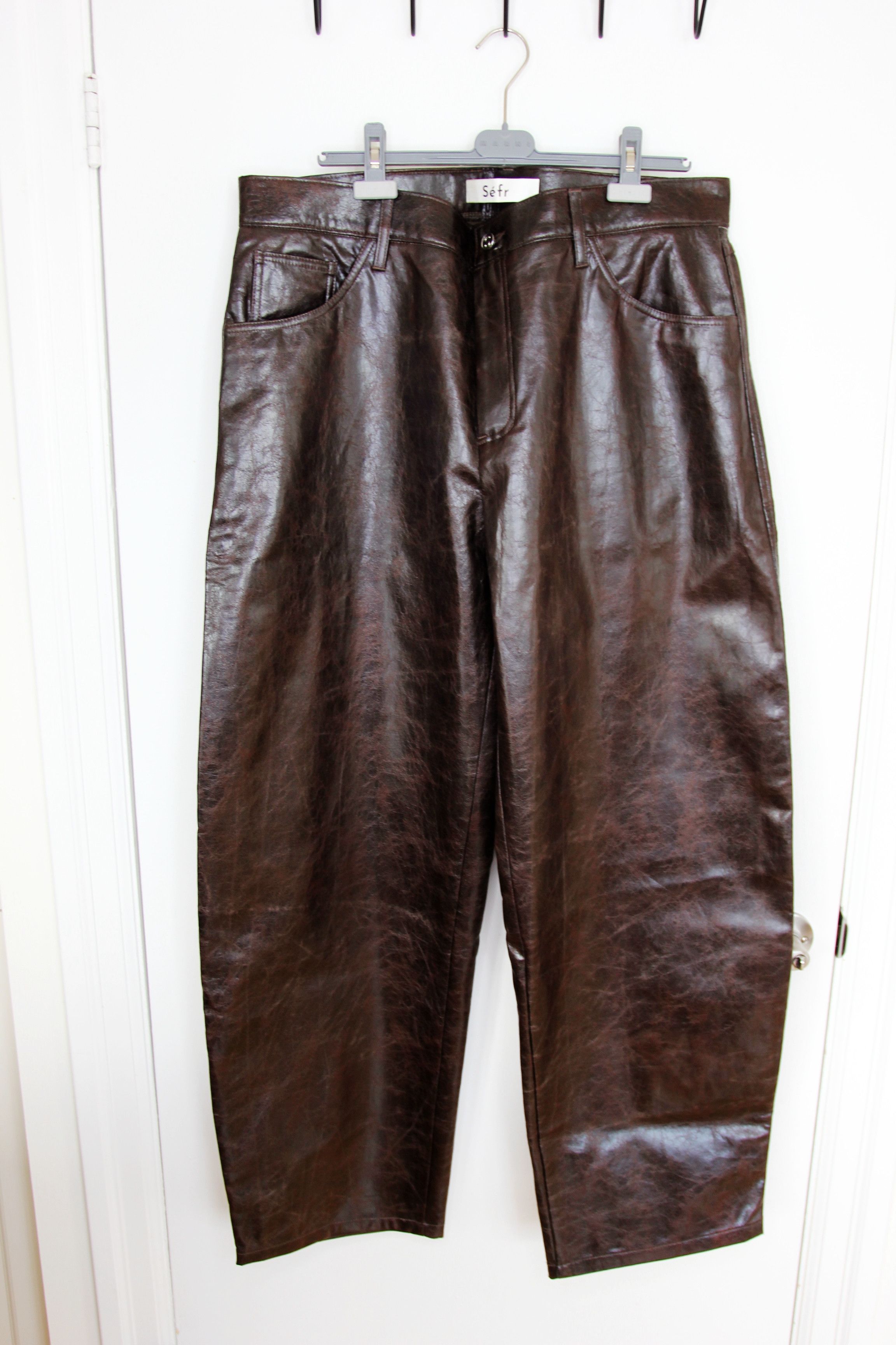 Sefr BNWT AW25 SEFR NASEDO COATED DARK TECH PANTS 36 Size US 36 / EU 52 - 2 Thumbnail