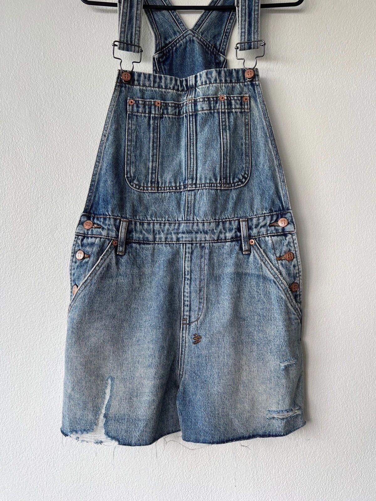 Ksubi new Ksubi womens dress jumpsuit shorts denim overall 24 6 Size 24" / US 00 / IT 34 - 3 Thumbnail