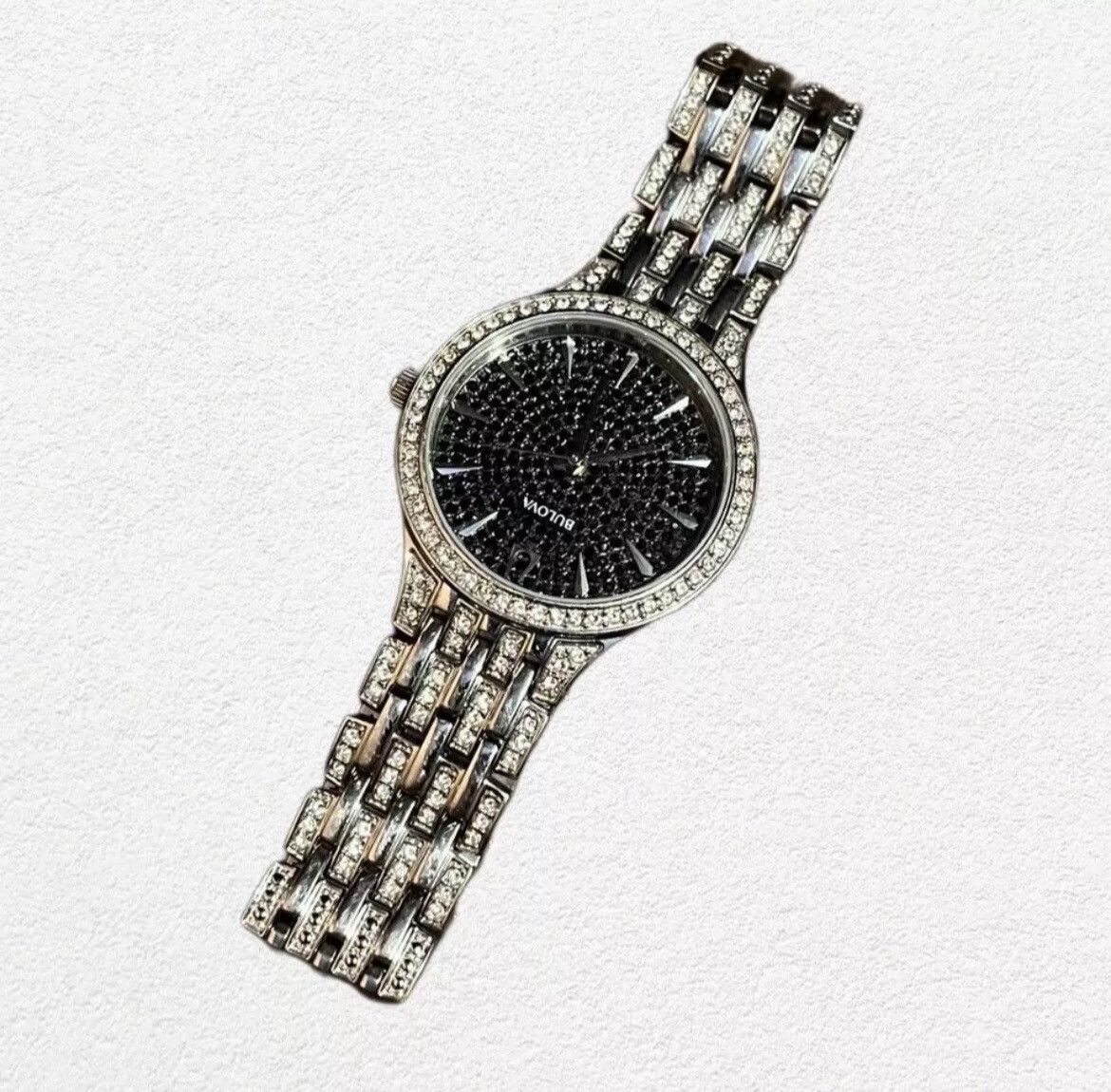 Bulova Ladies' Bulova Phantom Crystal Accent Watch with Black Dial Size ONE SIZE - 4 Thumbnail