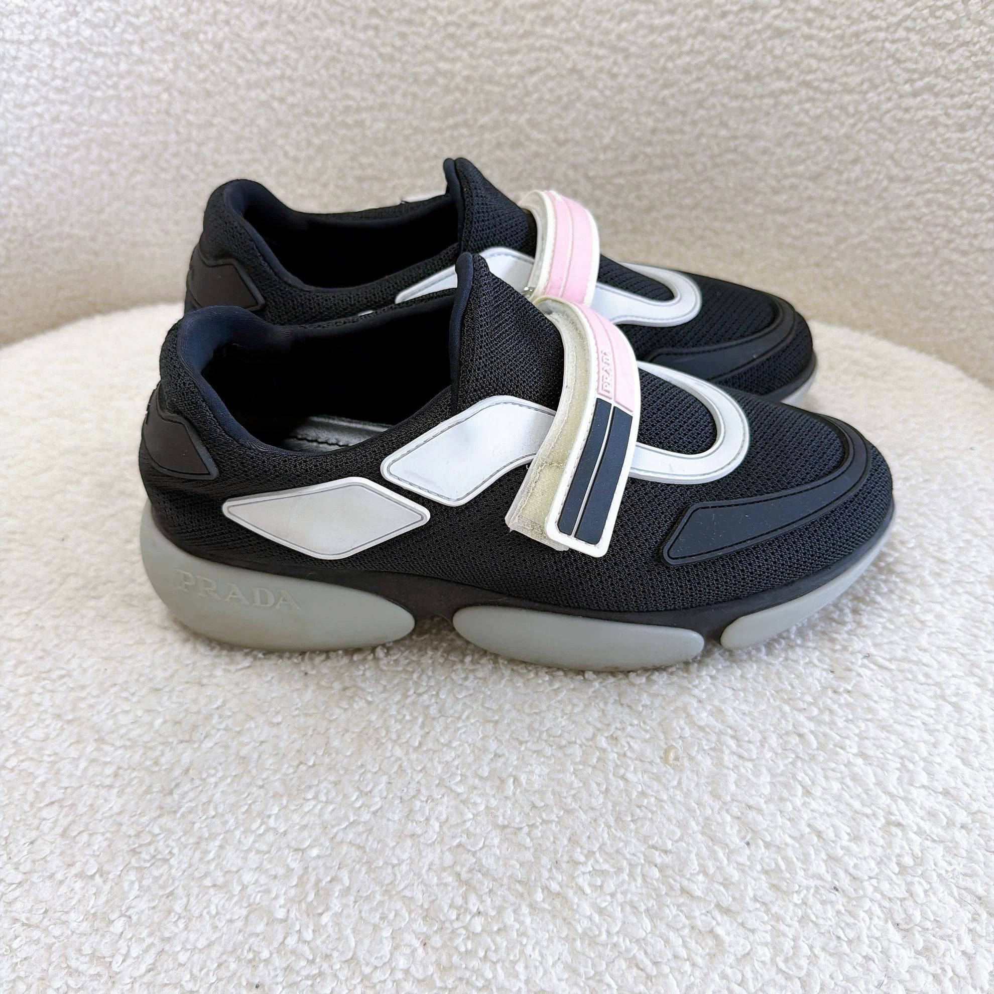 Prada Prada Black Sneaker Size 35 Size US 4.5 / IT 34.5 - 3 Thumbnail