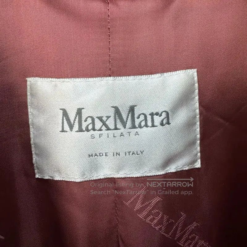 Max Mara MaxMara Pink Alpaca Wool Long Coat . Size S / US 4 / IT 40 - 7 Thumbnail