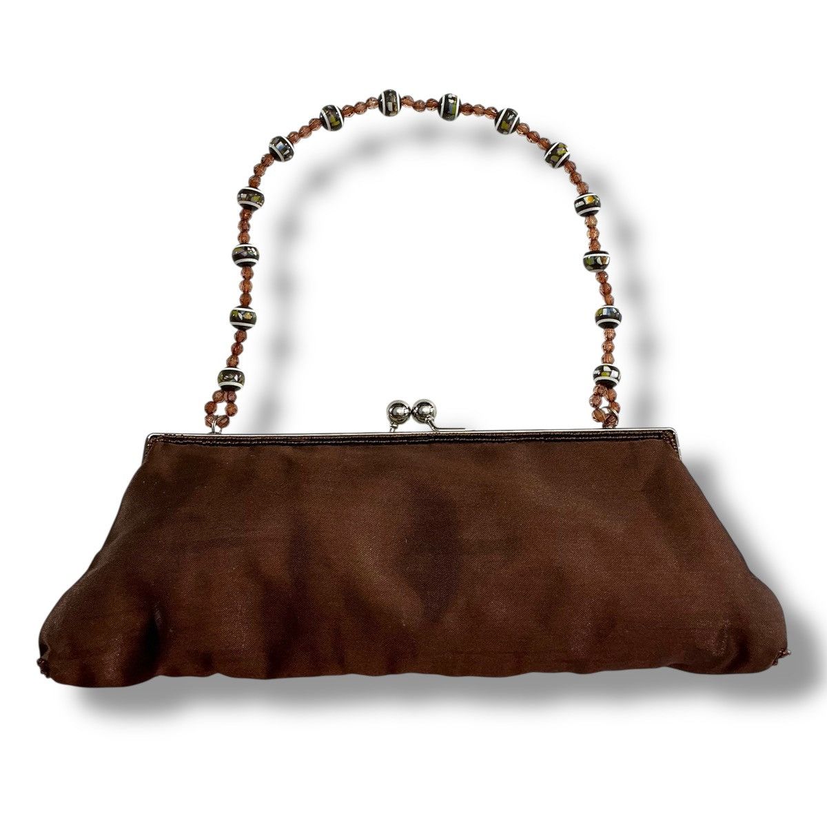 Other Vintage Chateau Brown and Gold Embroidered Clutch Size ONE SIZE - 3 Thumbnail