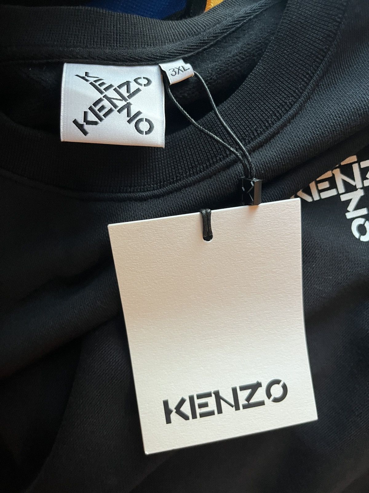 Kenzo NWT Kenzo Black Logo Sweatshirt XXXL Size US XXL / EU 58 / 5 - 5 Thumbnail