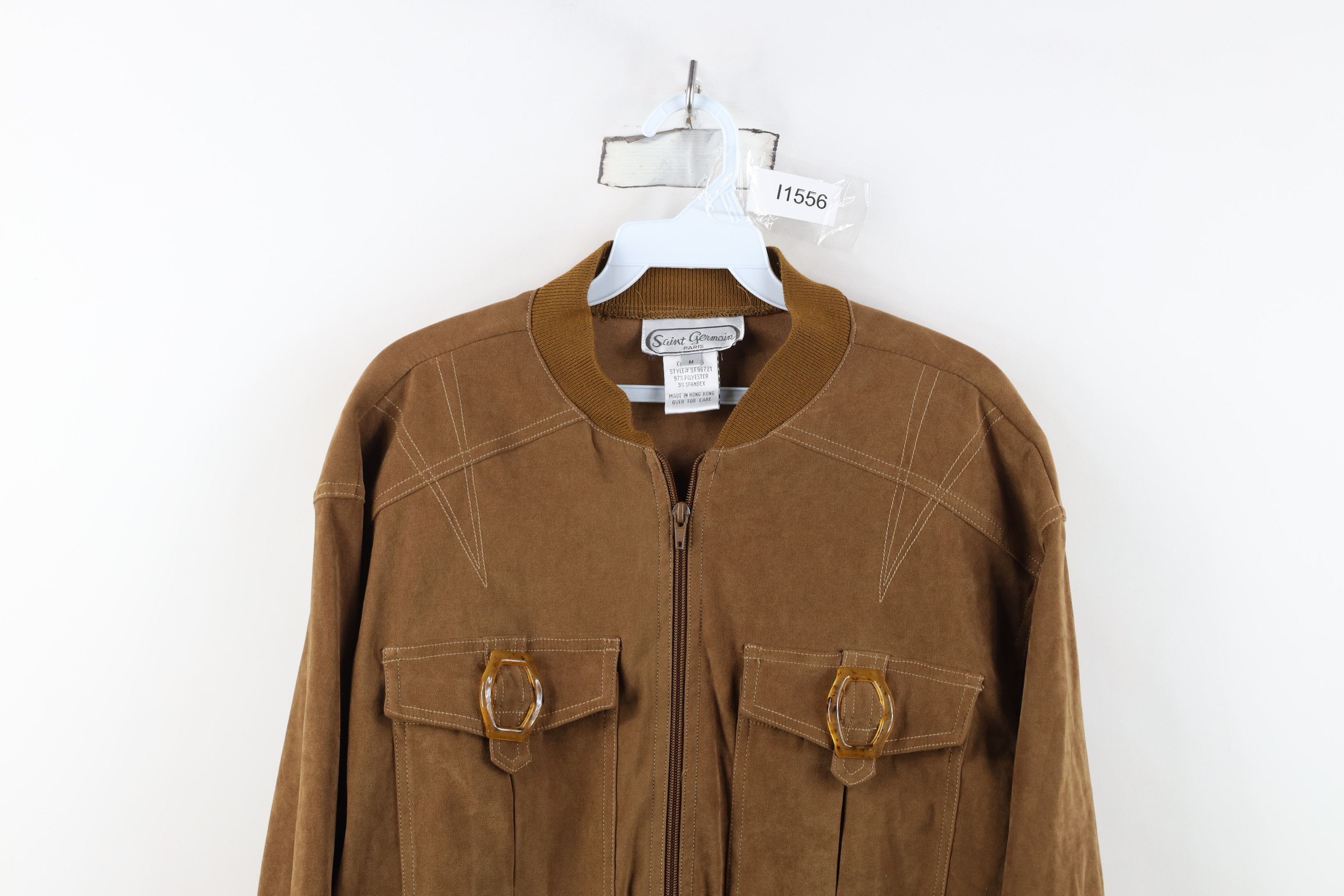 Vintage Vintage 70s Streetwear Microfiber Cafe Racer Bomber Jacket Size US M / EU 48-50 / 2 - 2 Thumbnail