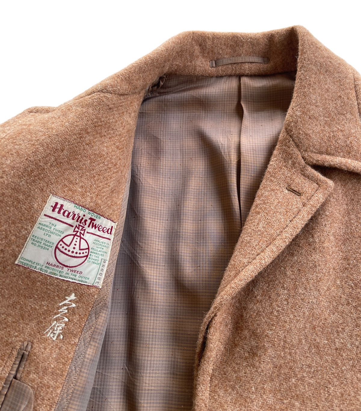 Harris Tweed 1960s Harris Tweed Scottish Wool Longcoat Size US L / EU 52-54 / 3 - 6 Thumbnail