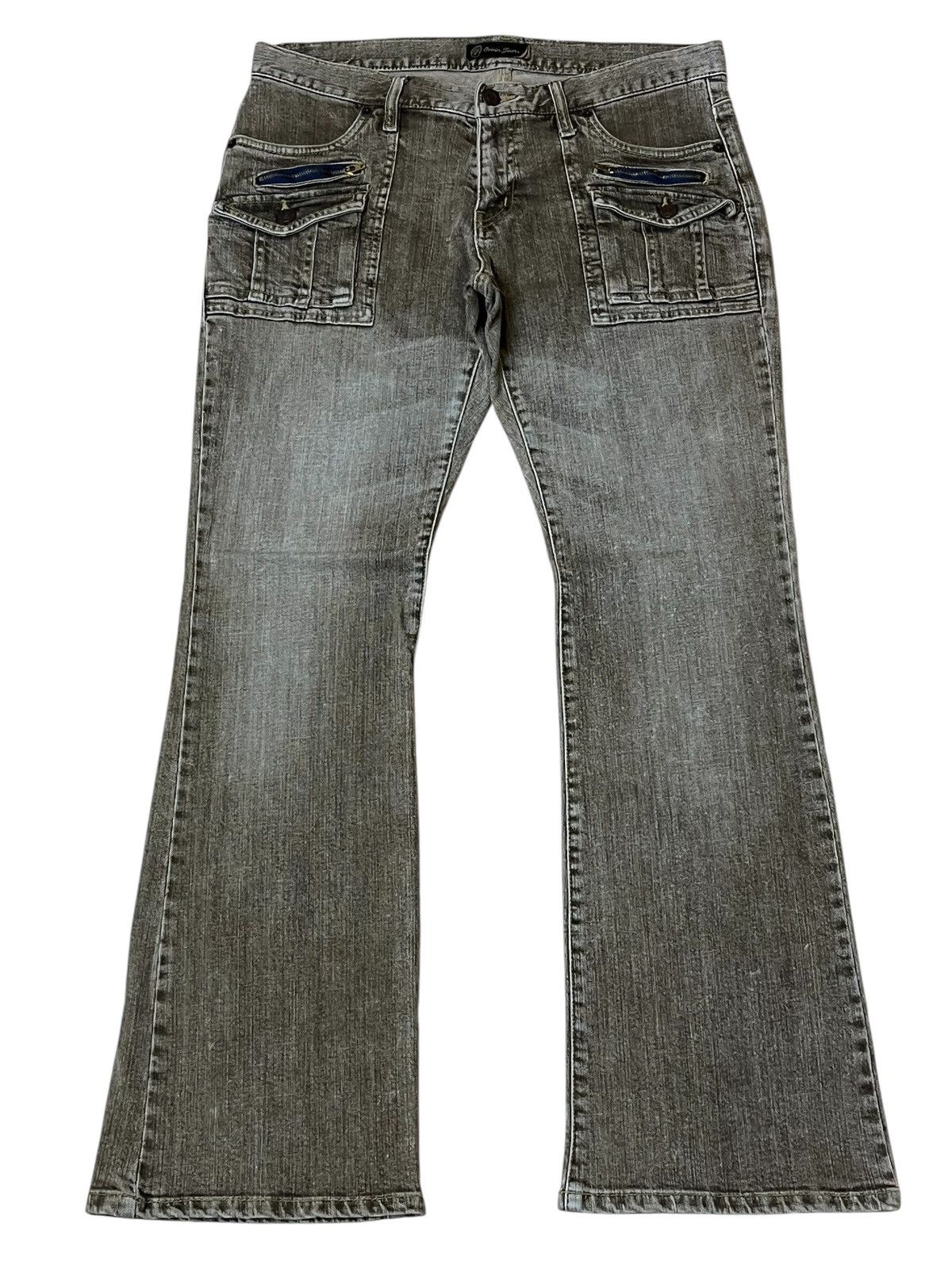 Japanese Brand JAPANESE ARTISTR “ORIRIN JEANS” DIRTY MUDD FLARED JEANS Size US 33 - 2 Thumbnail
