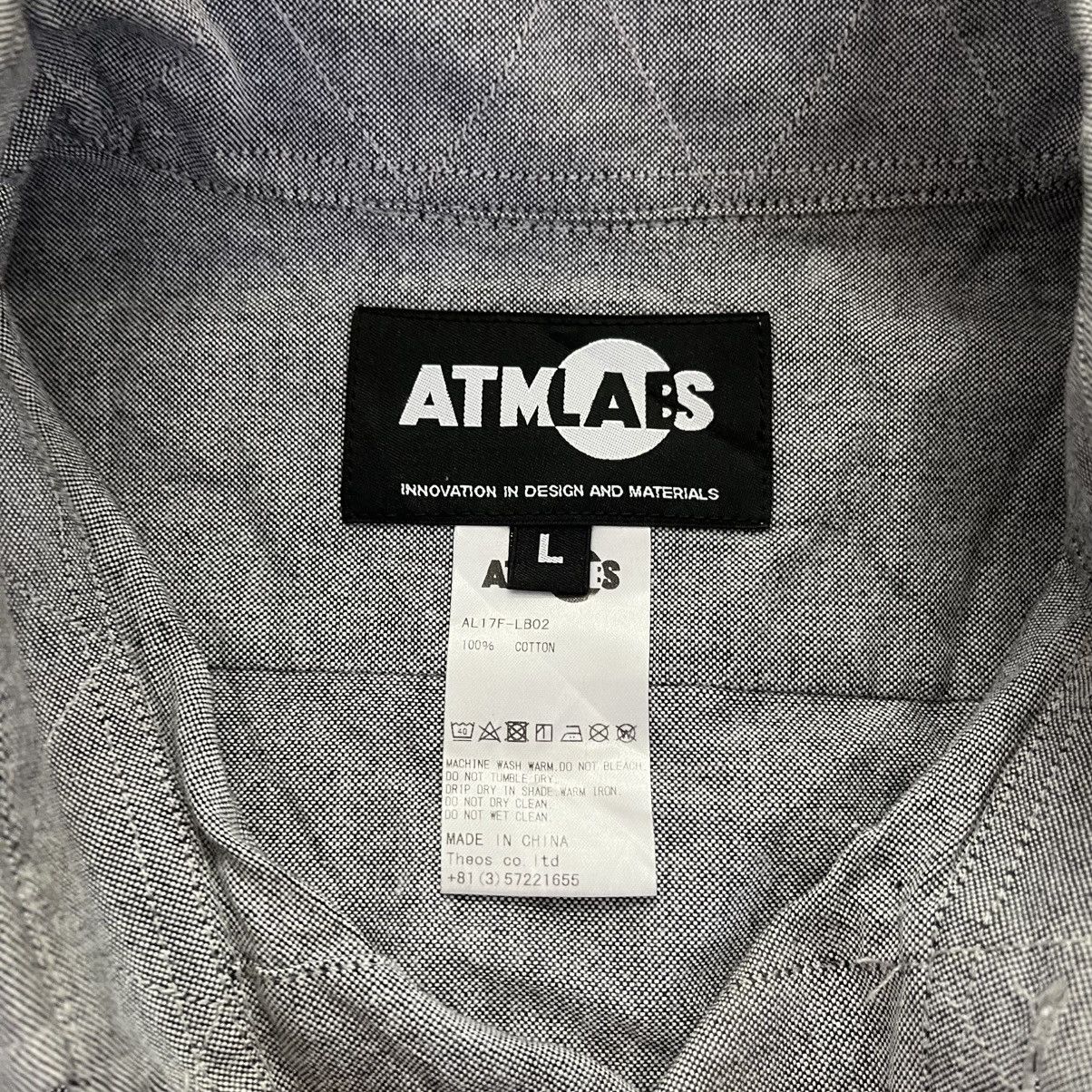 atmos Atmos Lab Button Up Shirt Star Printed Sleeve Size US L / EU 52-54 / 3 - 4 Thumbnail