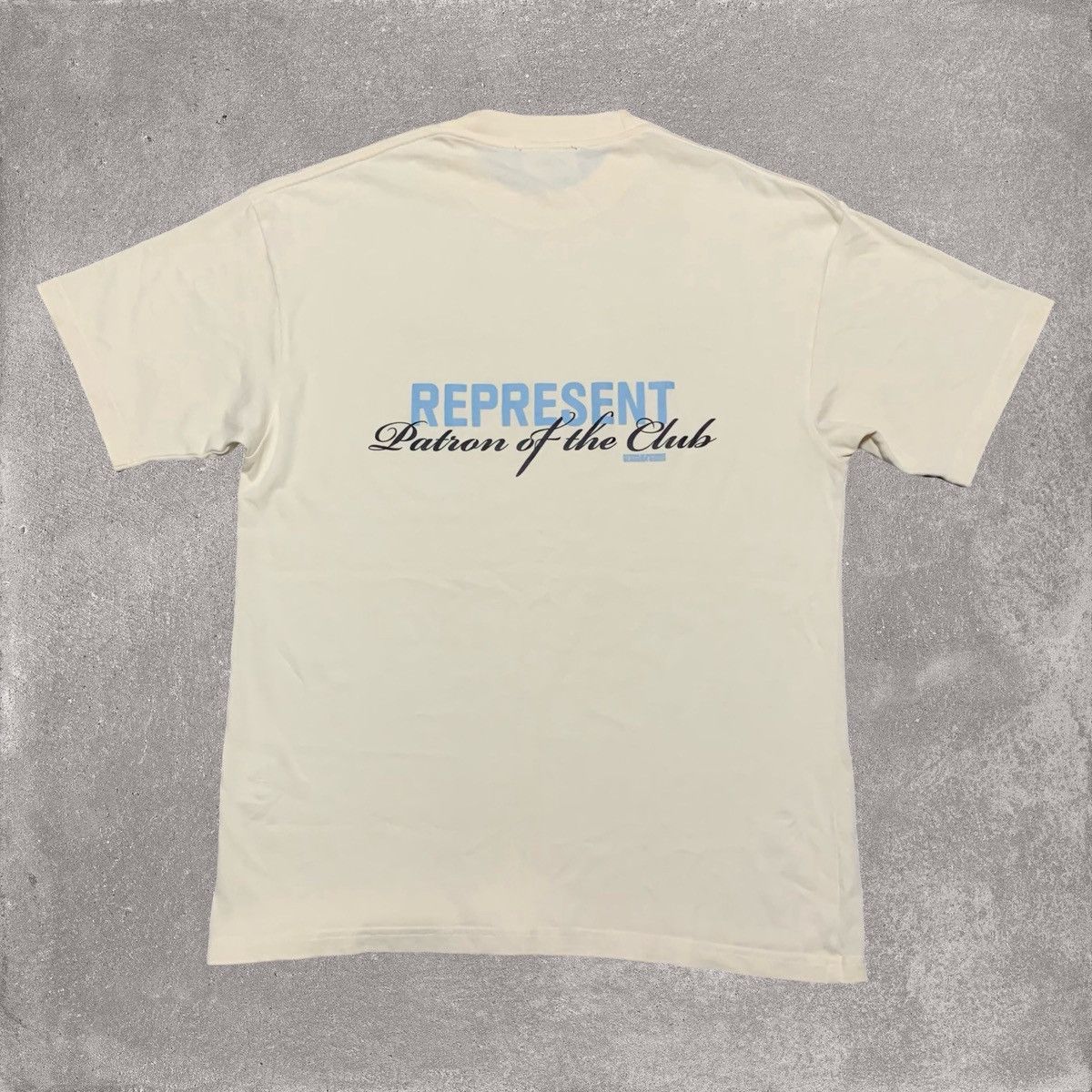 Represent Small Patron Of The Club Cream White Tee 2023