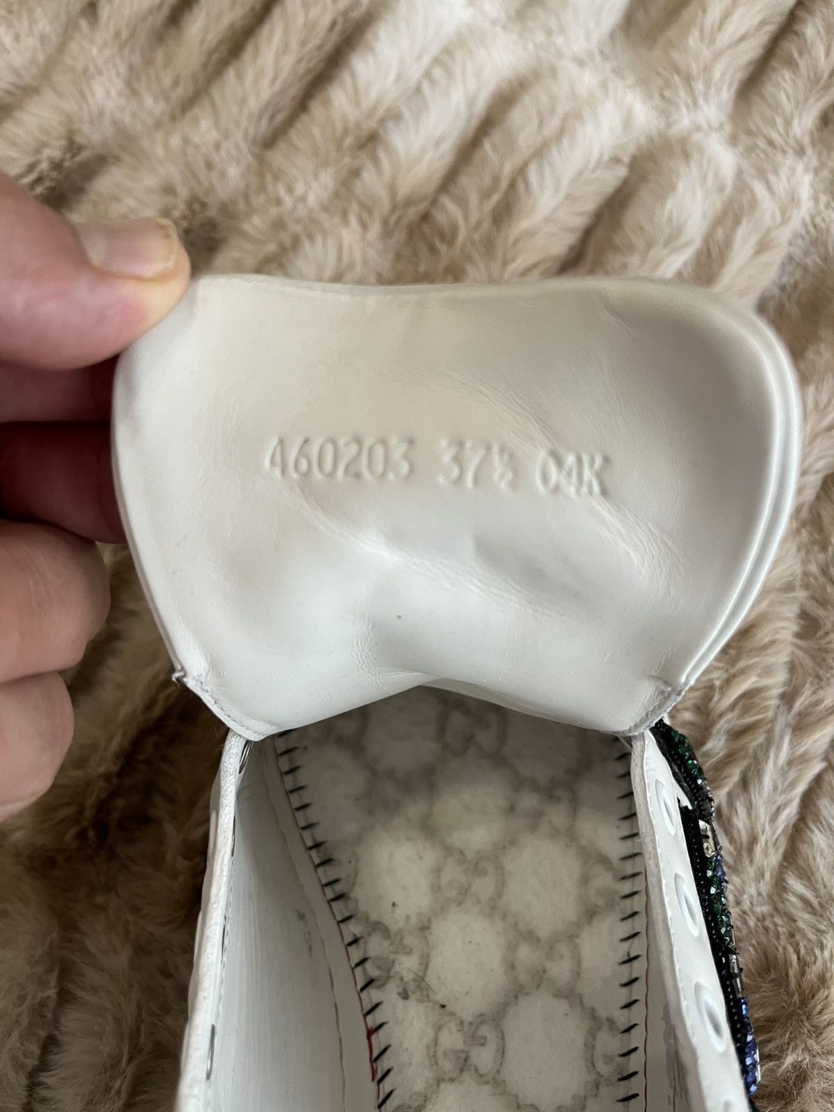 Gucci Gucci Ace Crystal Snake Sneakers Size US 7.5 / IT 37.5 - 6 Thumbnail