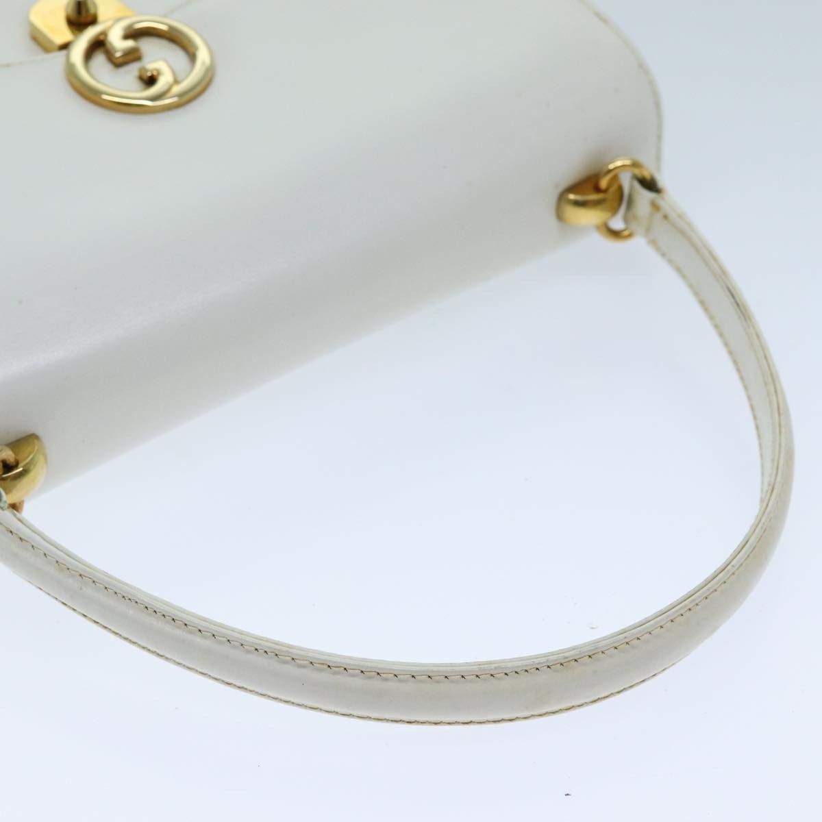Gucci GUCCI Hand Bag Leather White Size ONE SIZE - 7 Thumbnail
