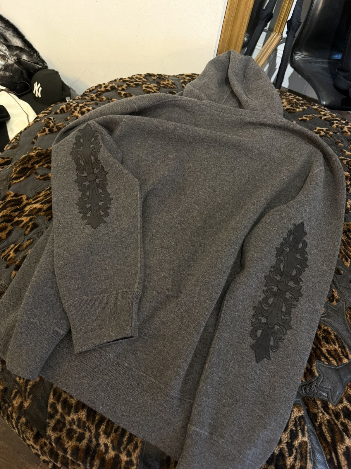 Chrome Hearts 1 of 1 HERMES x CHROME HEARTS CASHMERE JACKET HOODIE Size US XXL / EU 58 / 5 - 17 Thumbnail